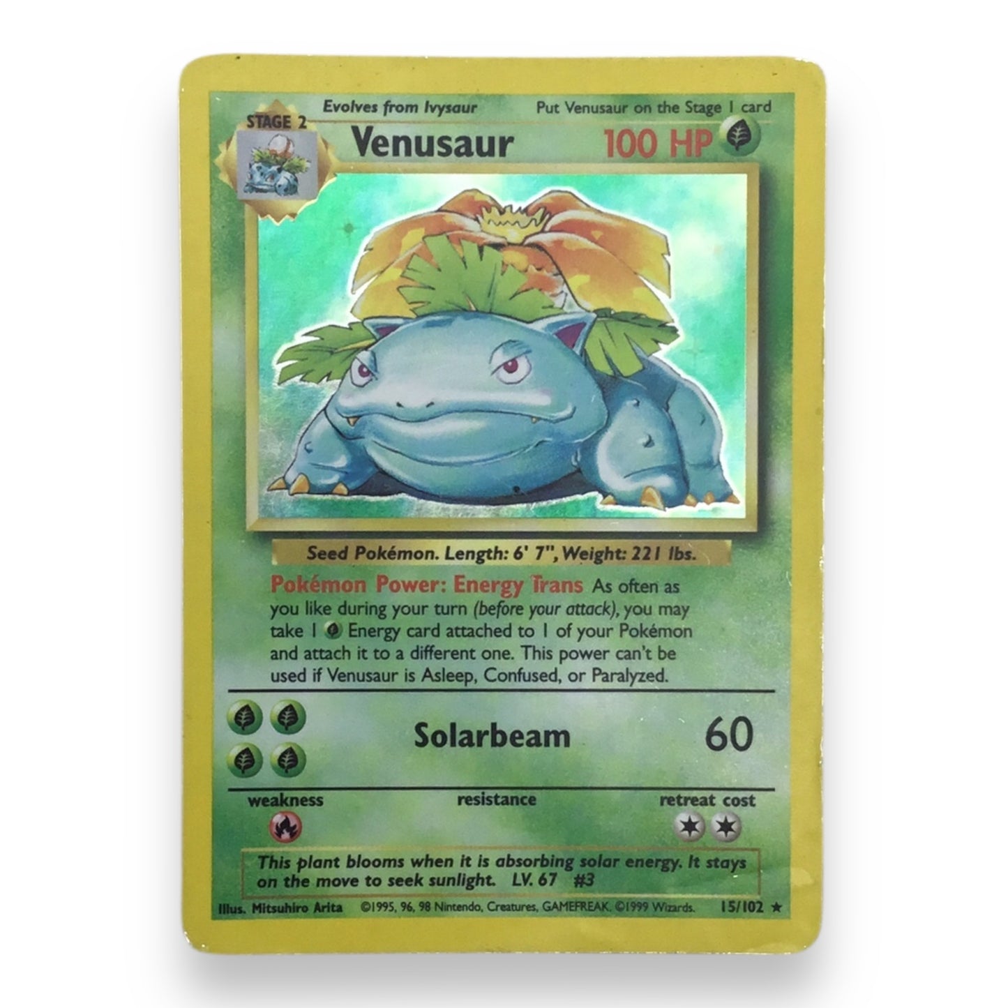 Venusaur (15/102) - Holographic Base Set Pokemon Card