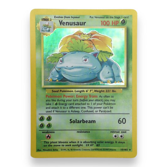 Venusaur (15/102) - Pokémon Holo Trading Card