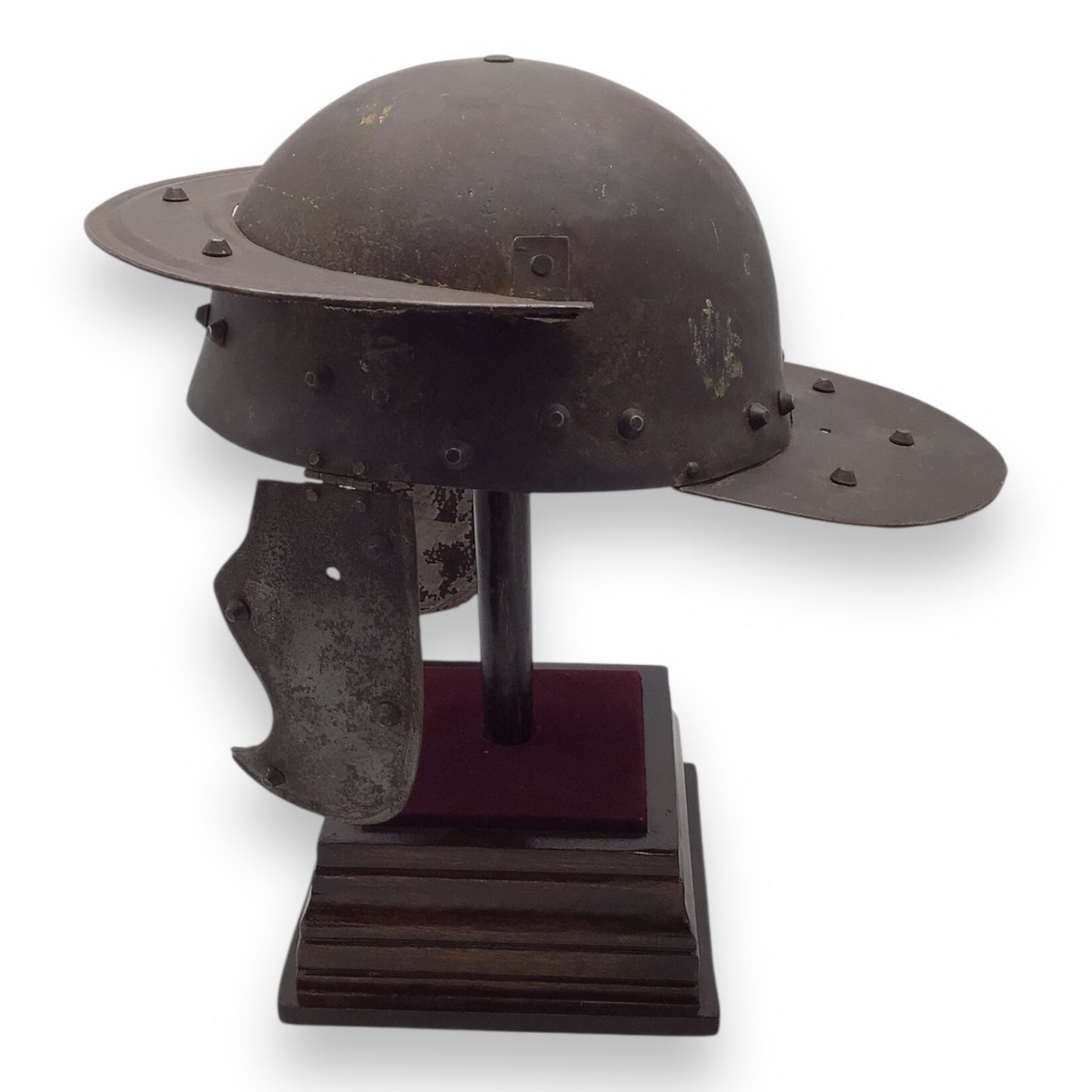 Victorian-Era Roman-Style Warrior Helmet with Cheek Guards – Decorative Armor