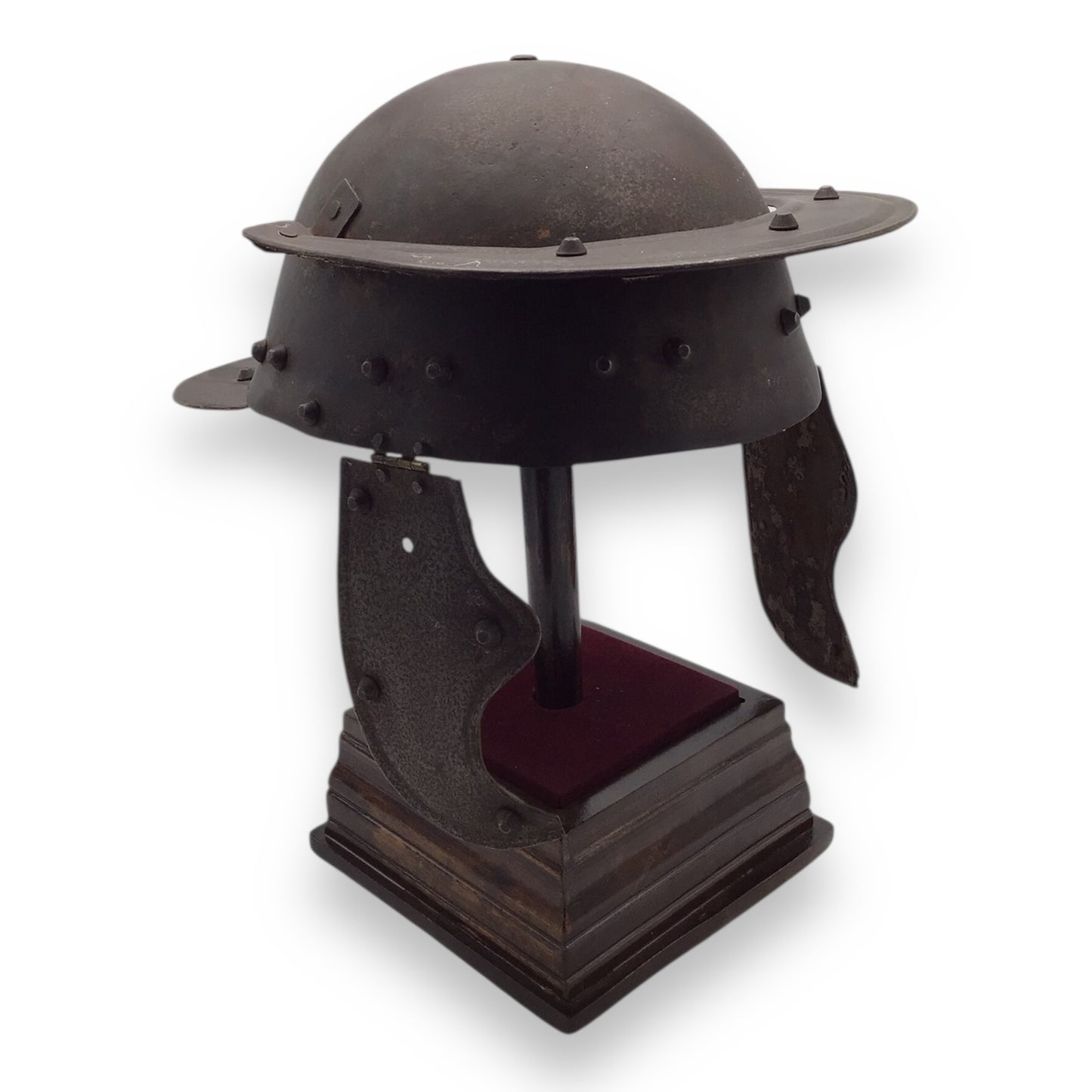 Victorian-Era Roman-Style Warrior Helmet with Cheek Guards – Decorative Armor