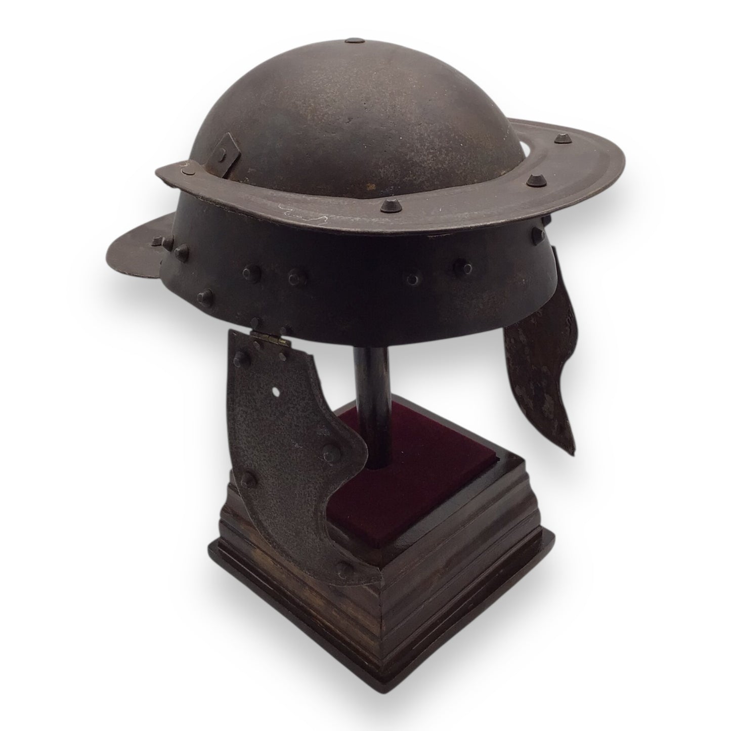Victorian-Era Roman-Style Warrior Helmet with Cheek Guards – Decorative Armor