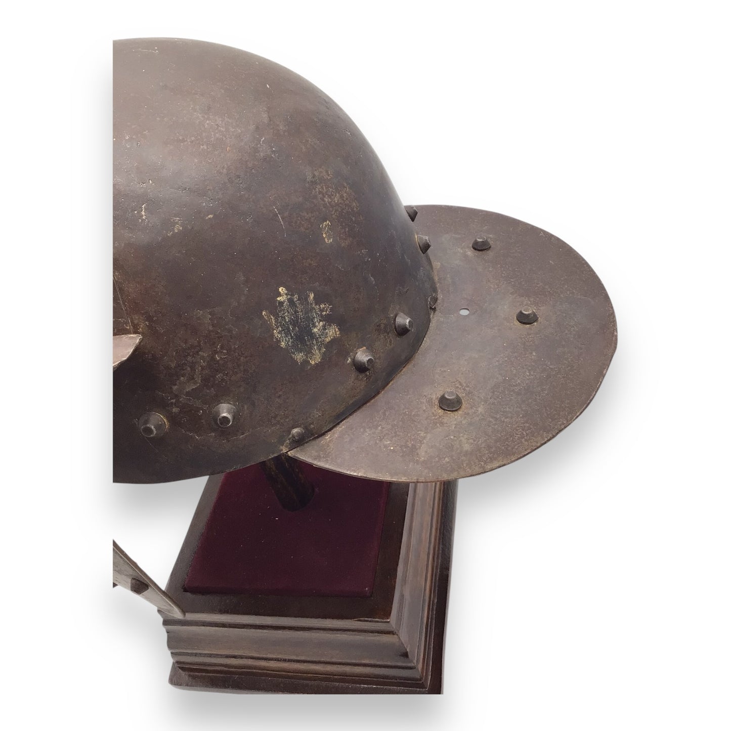 Victorian-Era Roman-Style Warrior Helmet with Cheek Guards – Decorative Armor
