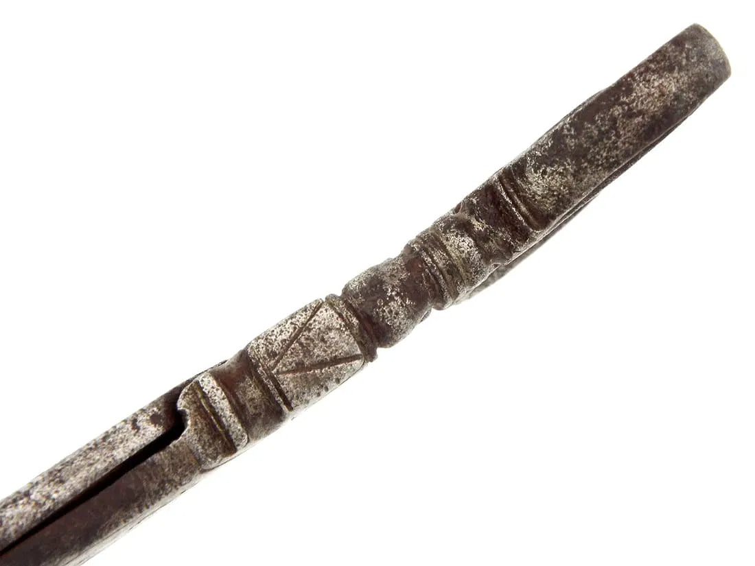 Victorian Era or Earlier Antique Steel Engraved Scissors