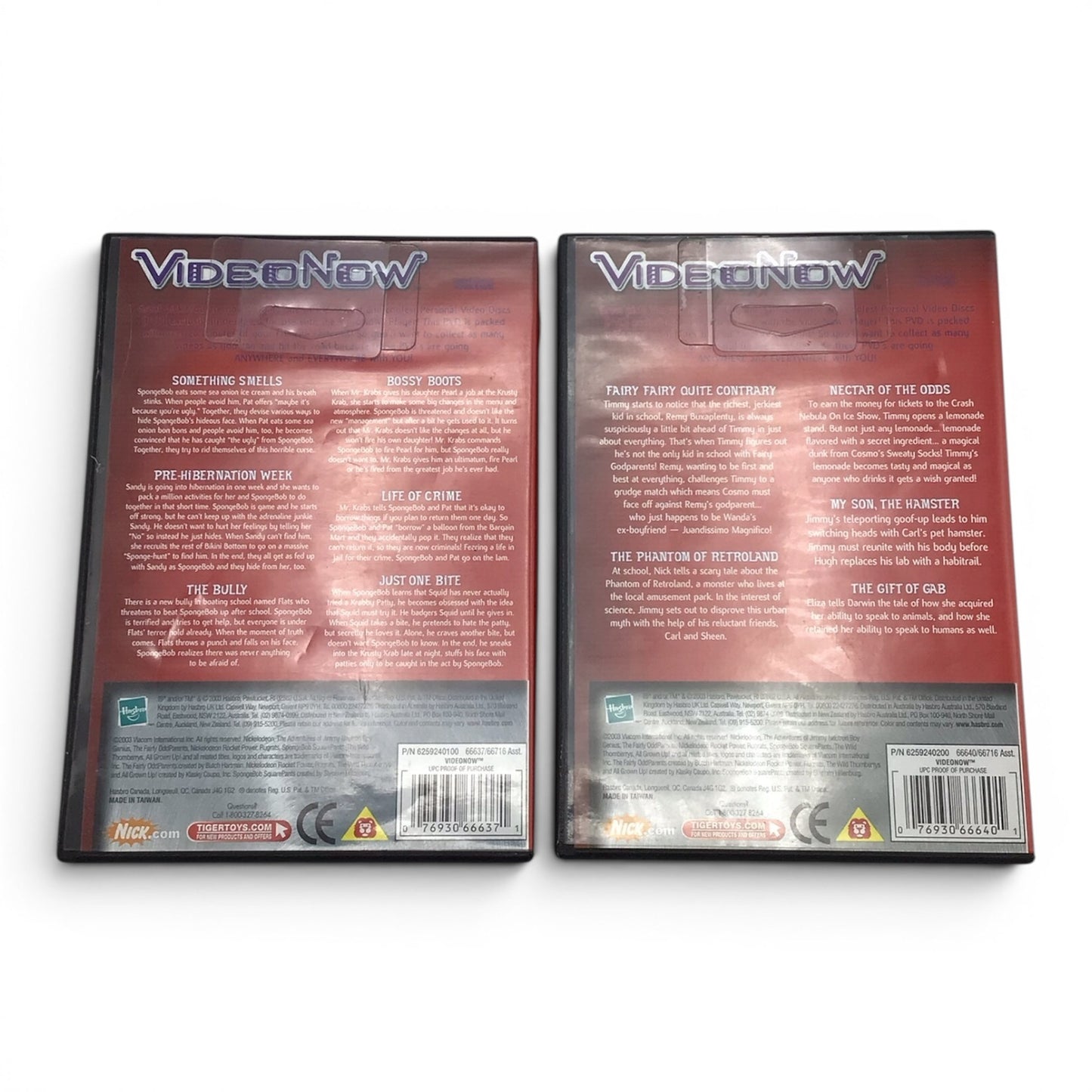 Video Now Player w/ 6 Discs (Spongebob, Jimmy Neutron, & More) - Tested & Working