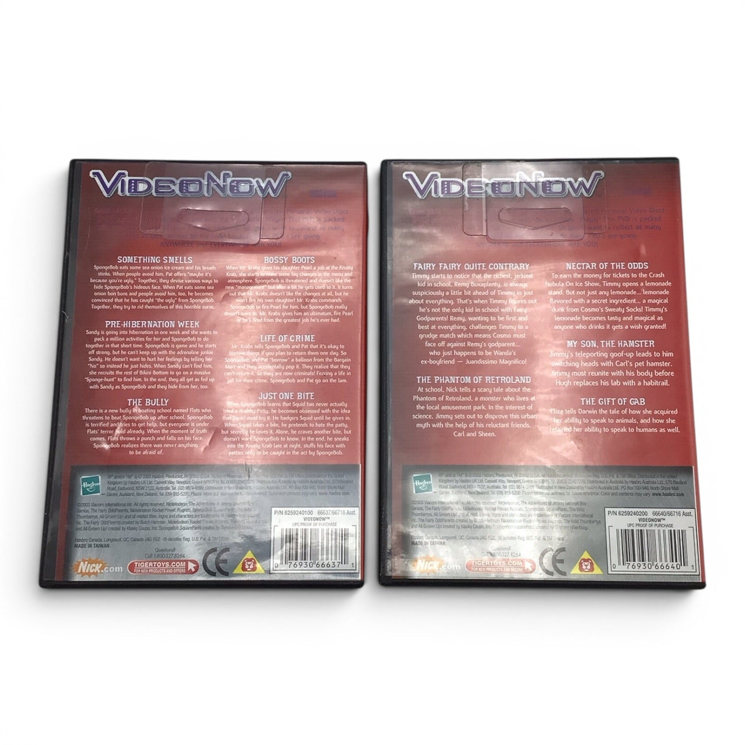 Video Now Player w/ 6 Discs (Spongebob, Jimmy Neutron, & More) - Tested & Working