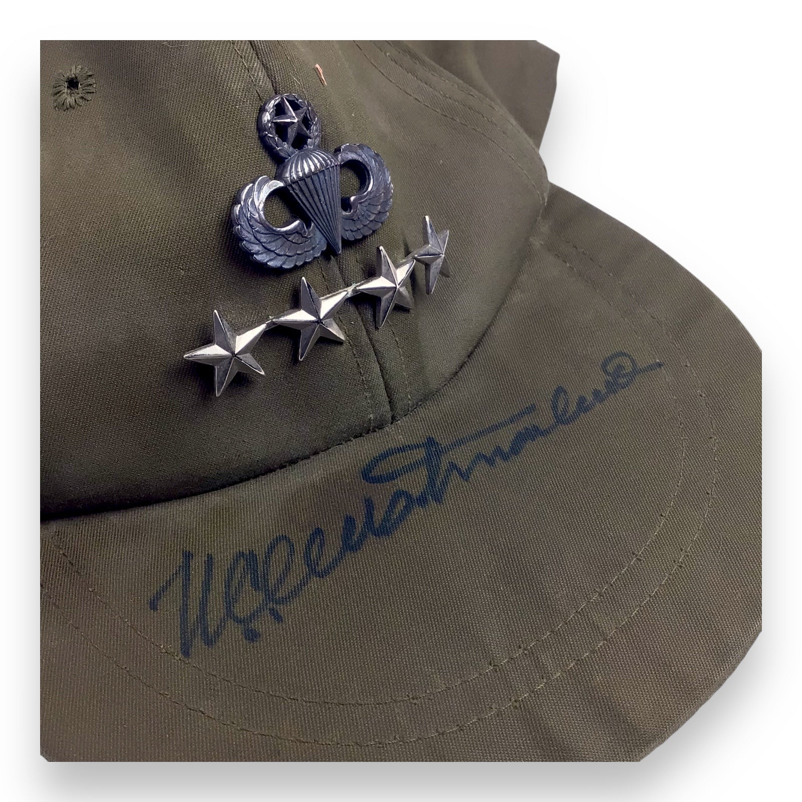 Vietnam War Commander General William Westmoreland, Autographed Field Cap