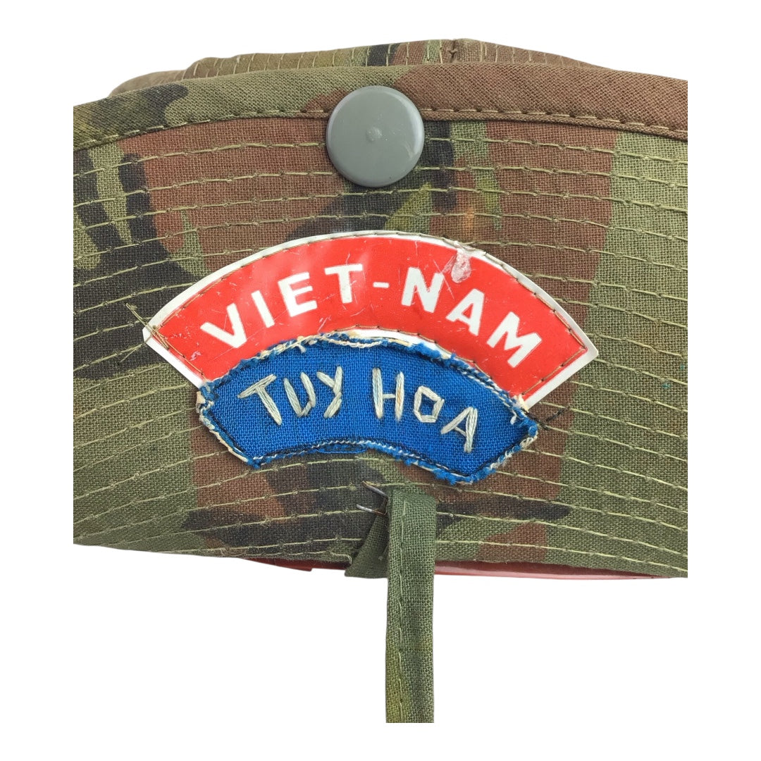 Vietnam War Era Boonie Cap with In-Country “Playboy Vietnam - Tuy Hoa” Insignia