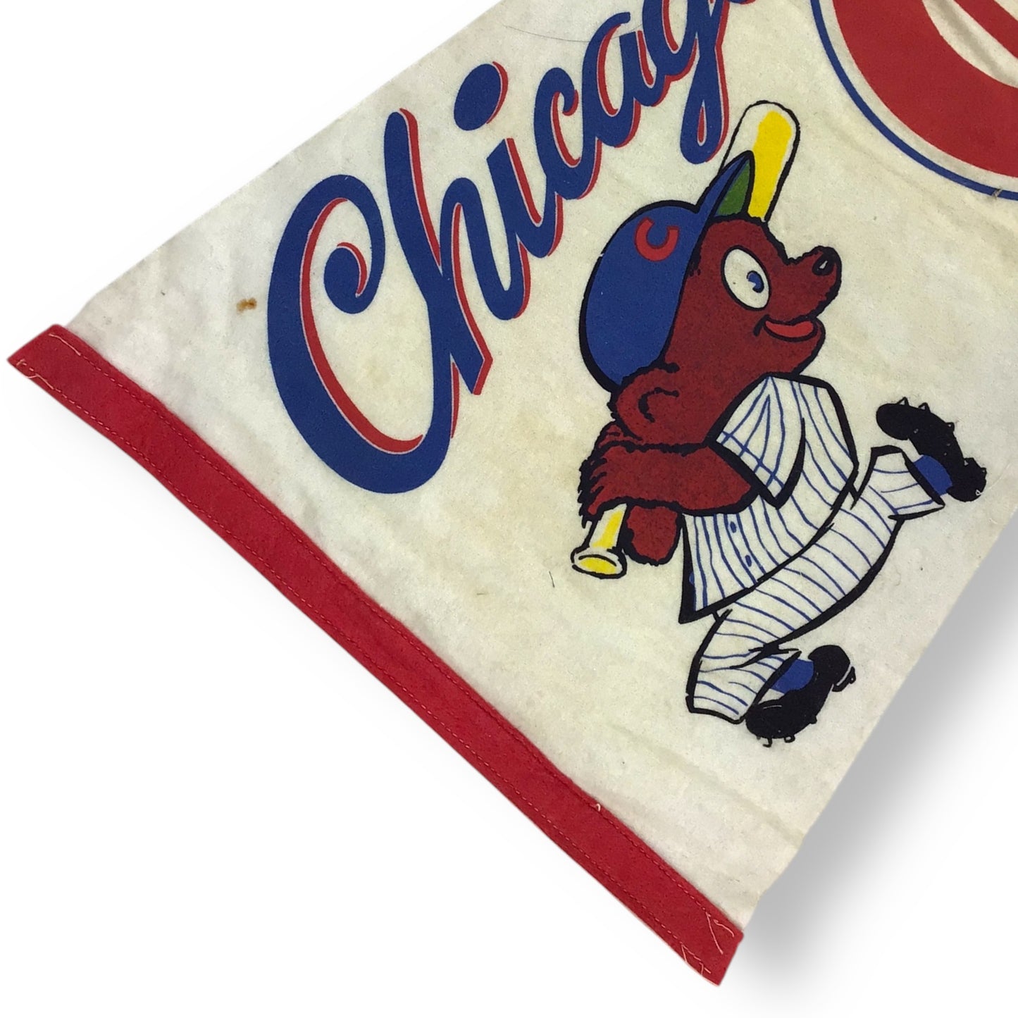 Vintage 1940s Chicago Cubs Pennant – Full Size Wrigley Field MLB