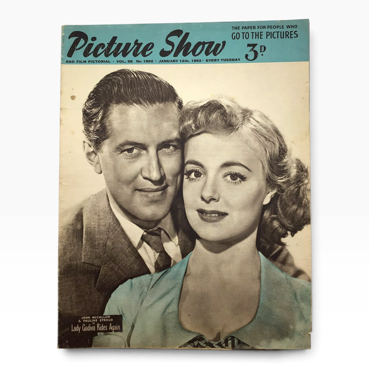 Vintage 1952 Picture Show & Film Pictorial British Film Magazine Set - 3 Issues