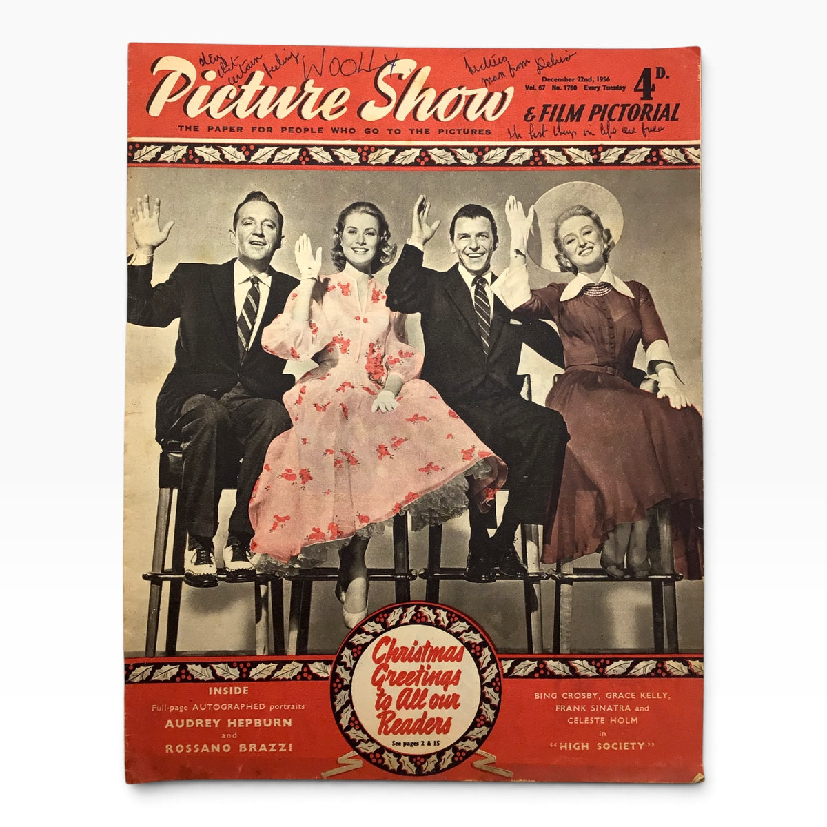 Vintage 1956 Picture Show & Film Pictorial British Film Magazine Set - 14 Issues