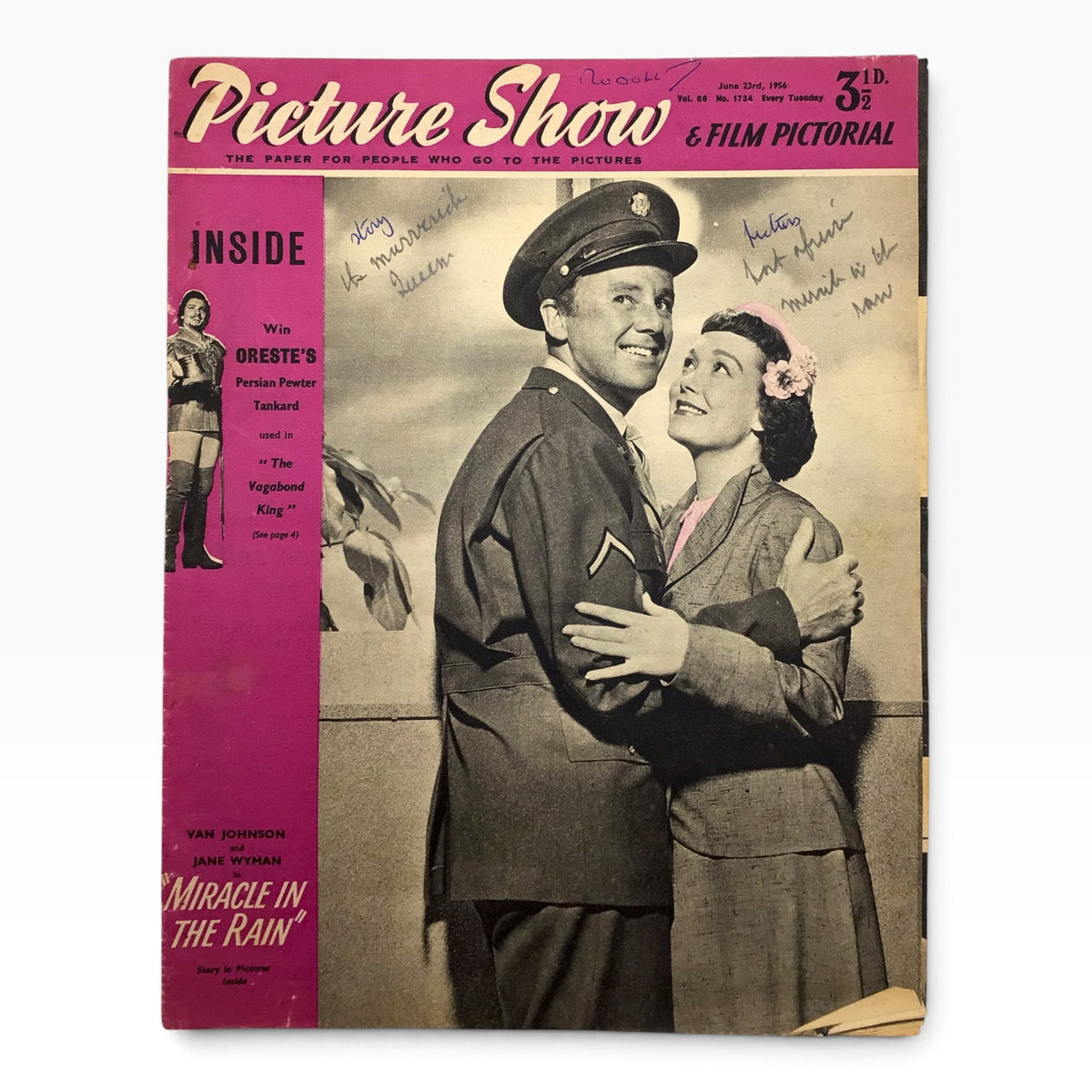 Vintage 1956 Picture Show & Film Pictorial British Film Magazine Set - 14 Issues