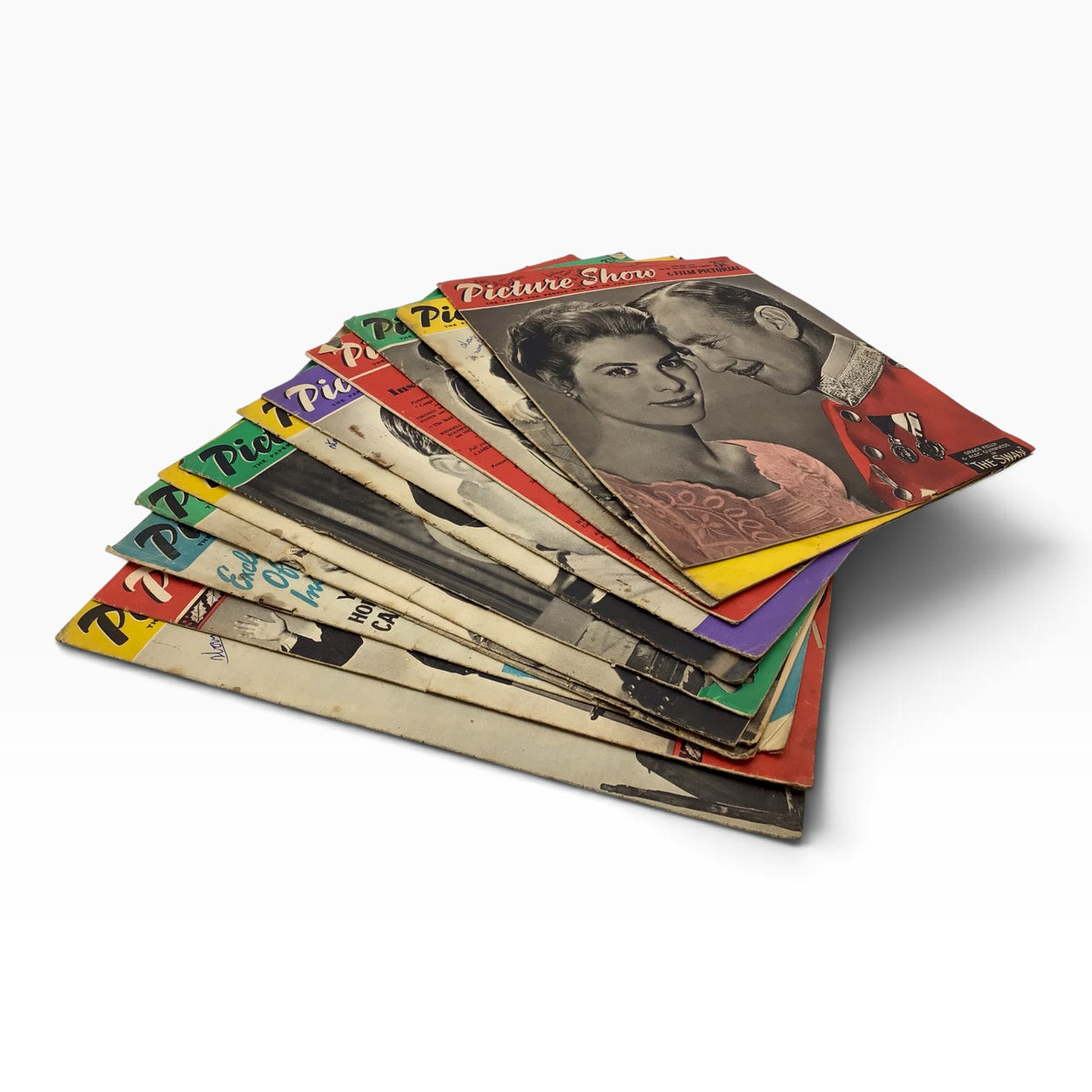 Vintage 1956 Picture Show & Film Pictorial British Film Magazine Set - 14 Issues