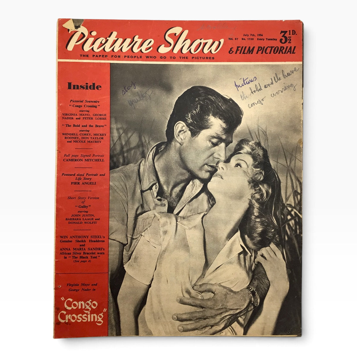 Vintage 1956 Picture Show & Film Pictorial British Film Magazine Set - 14 Issues