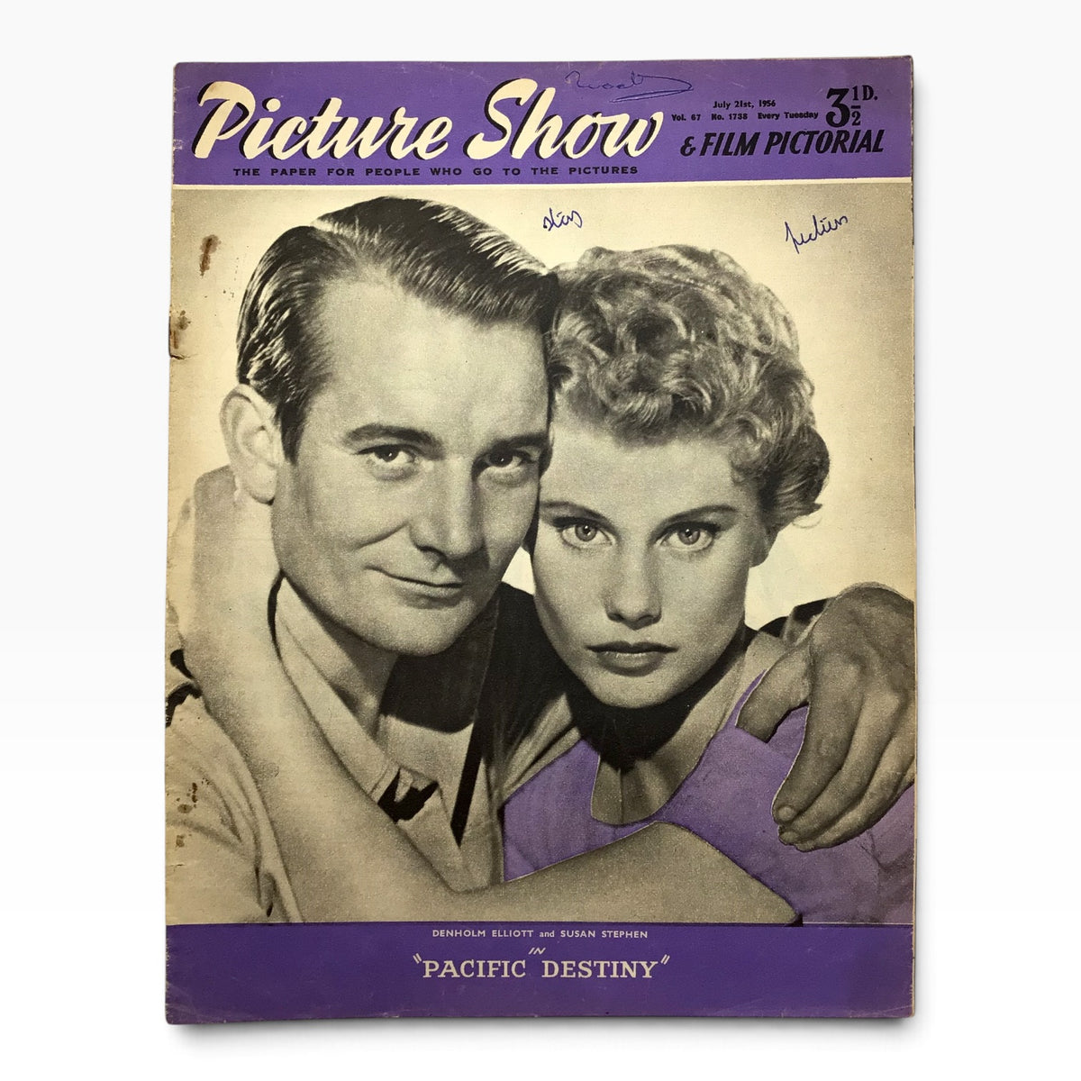 Vintage 1956 Picture Show & Film Pictorial British Film Magazine Set - 14 Issues