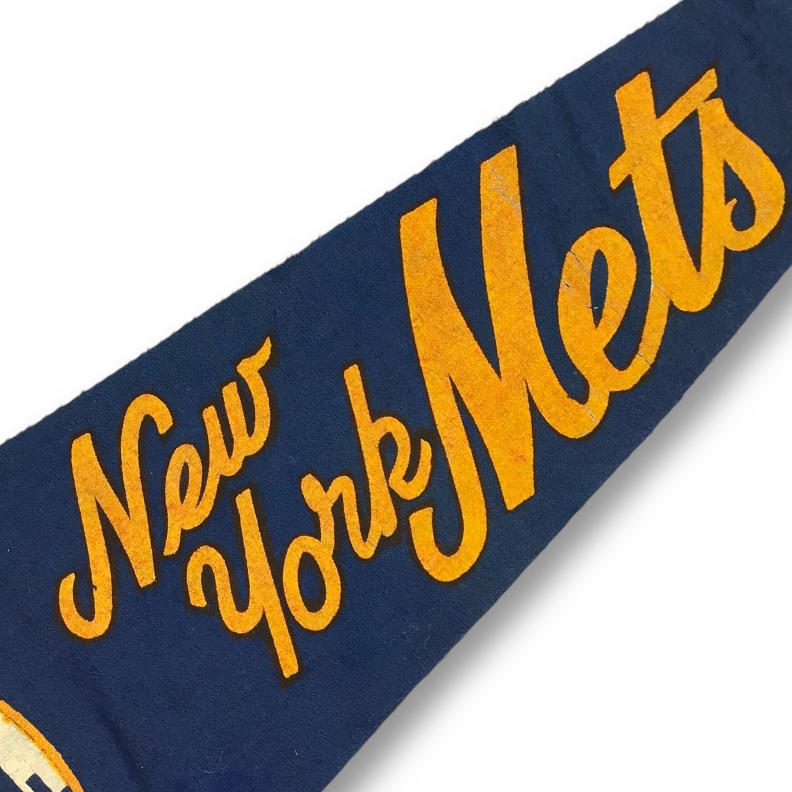 Vintage 1960s-1970s New York Mets Pennant Wool/Felt 26" – Great Print!
