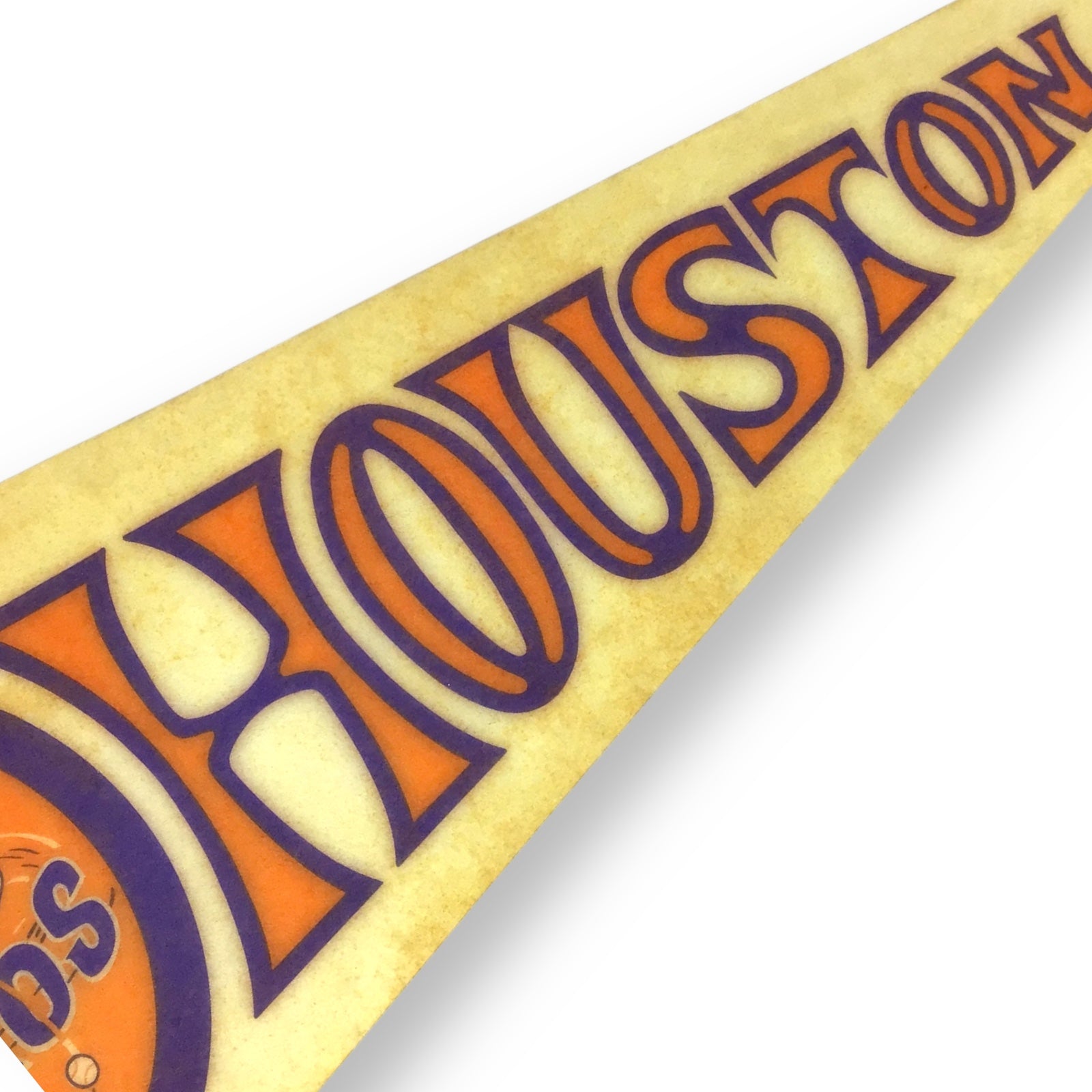 Vintage 1970s Houston Astros Wool Felt Pennant – 30" Early Logo