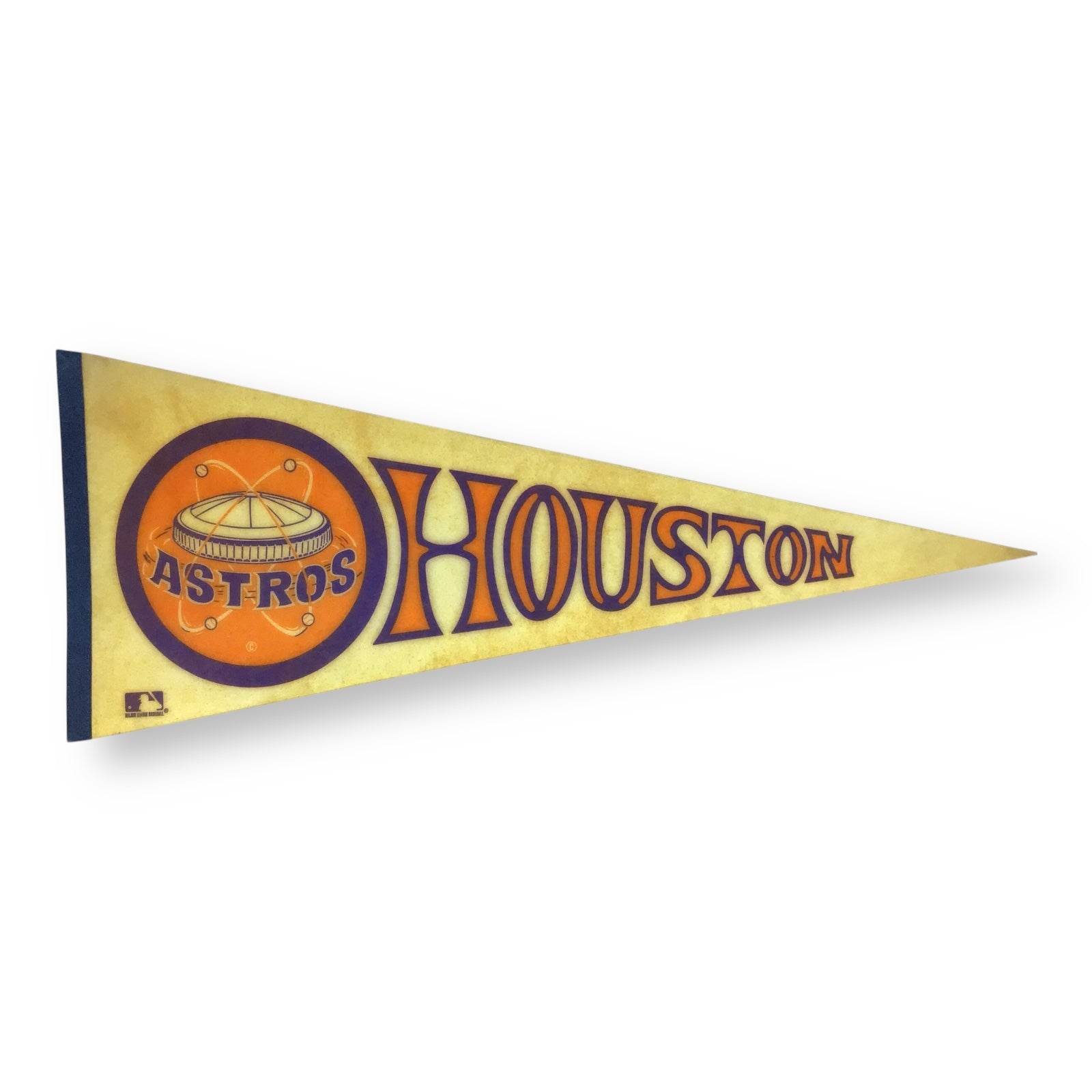Vintage 1970s Houston Astros Wool Felt Pennant – 30" Early Logo