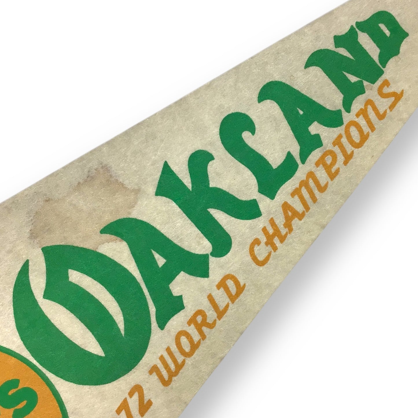 Vintage 1972 Oakland A’s Pennant – World Champions MLB 30” Felt