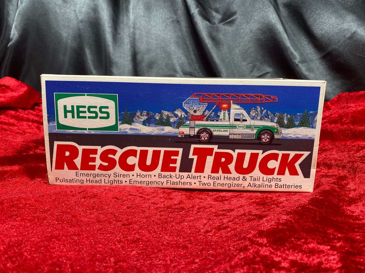 Vintage 1994 HESS Toy Truck Rescue Truck