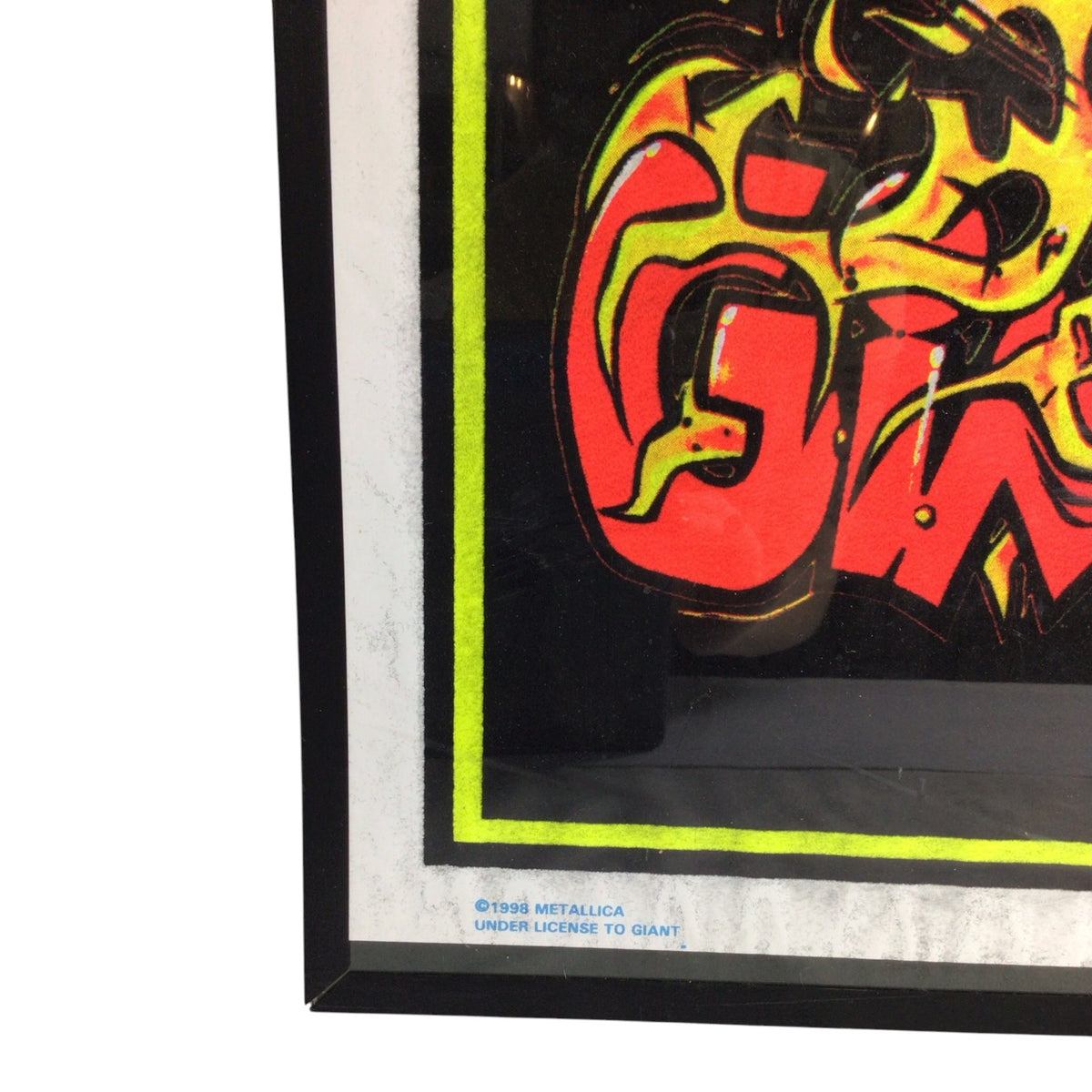 Vintage 1998 Metallica Gimme Fuel Velvet Blacklight Poster
