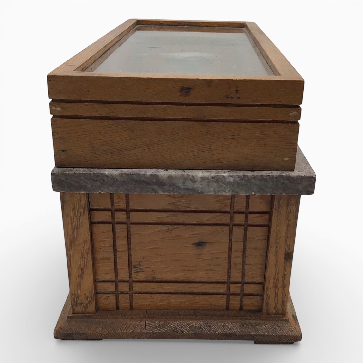 Vintage Apothecary Scale - Marble and Wood