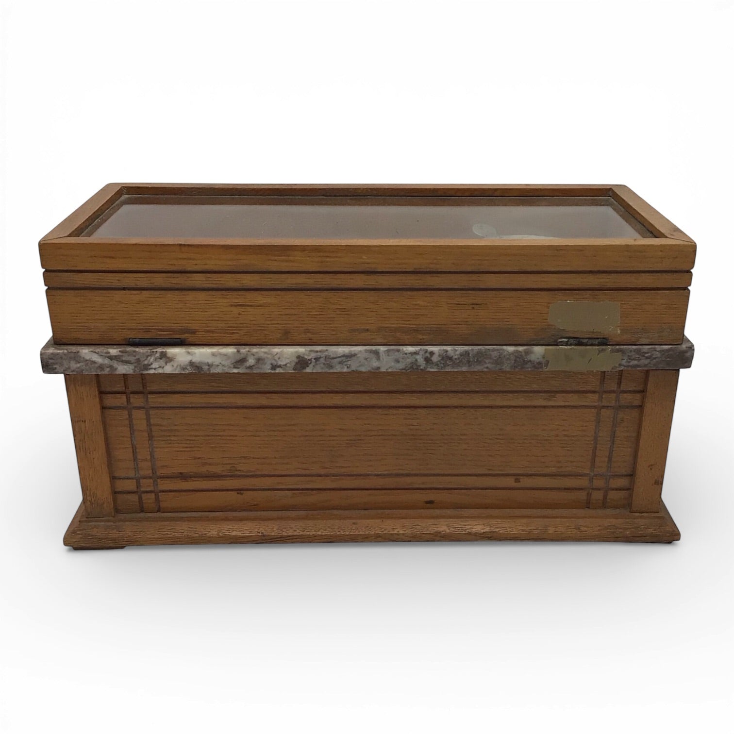 Vintage Apothecary Scale - Marble and Wood