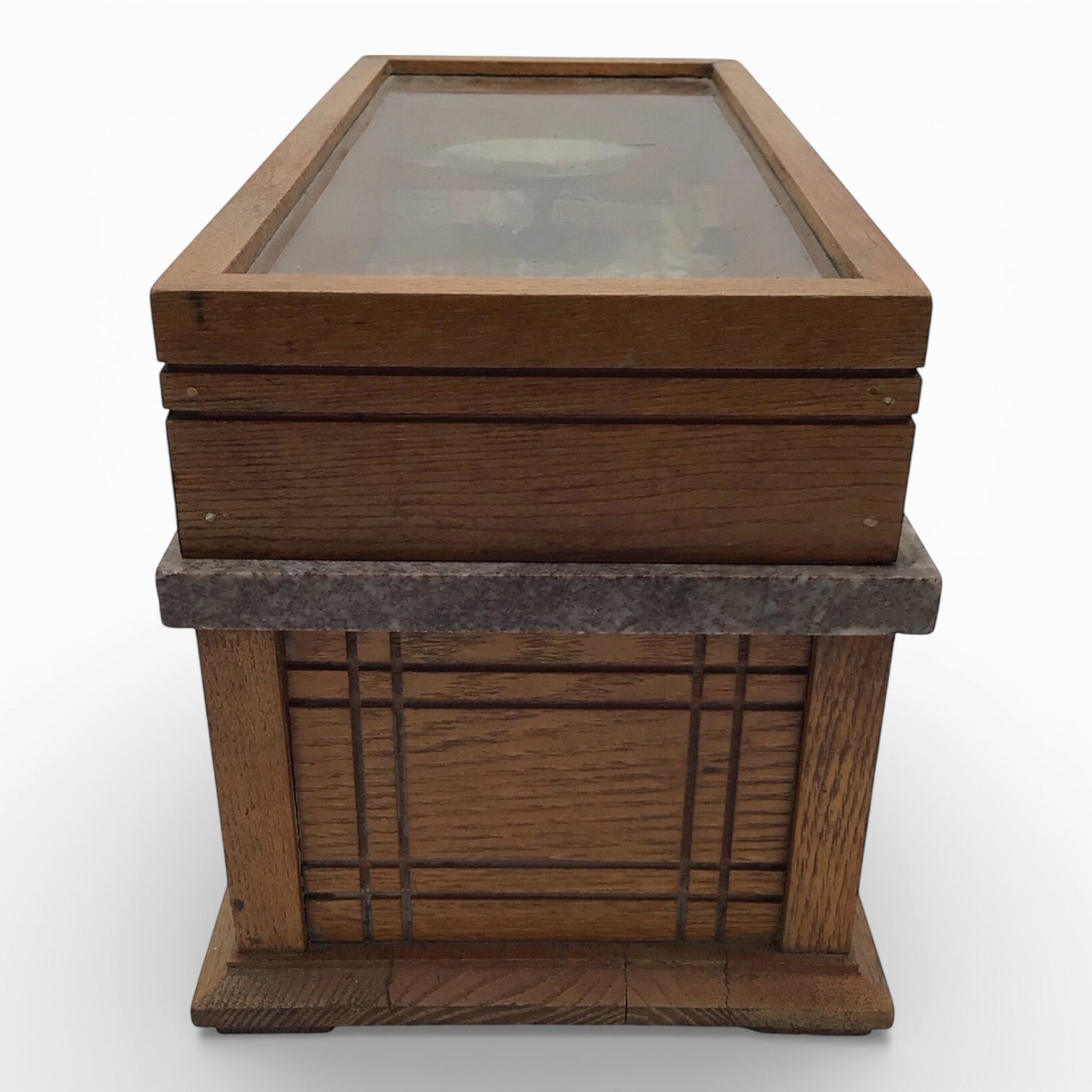 Vintage Apothecary Scale - Marble and Wood