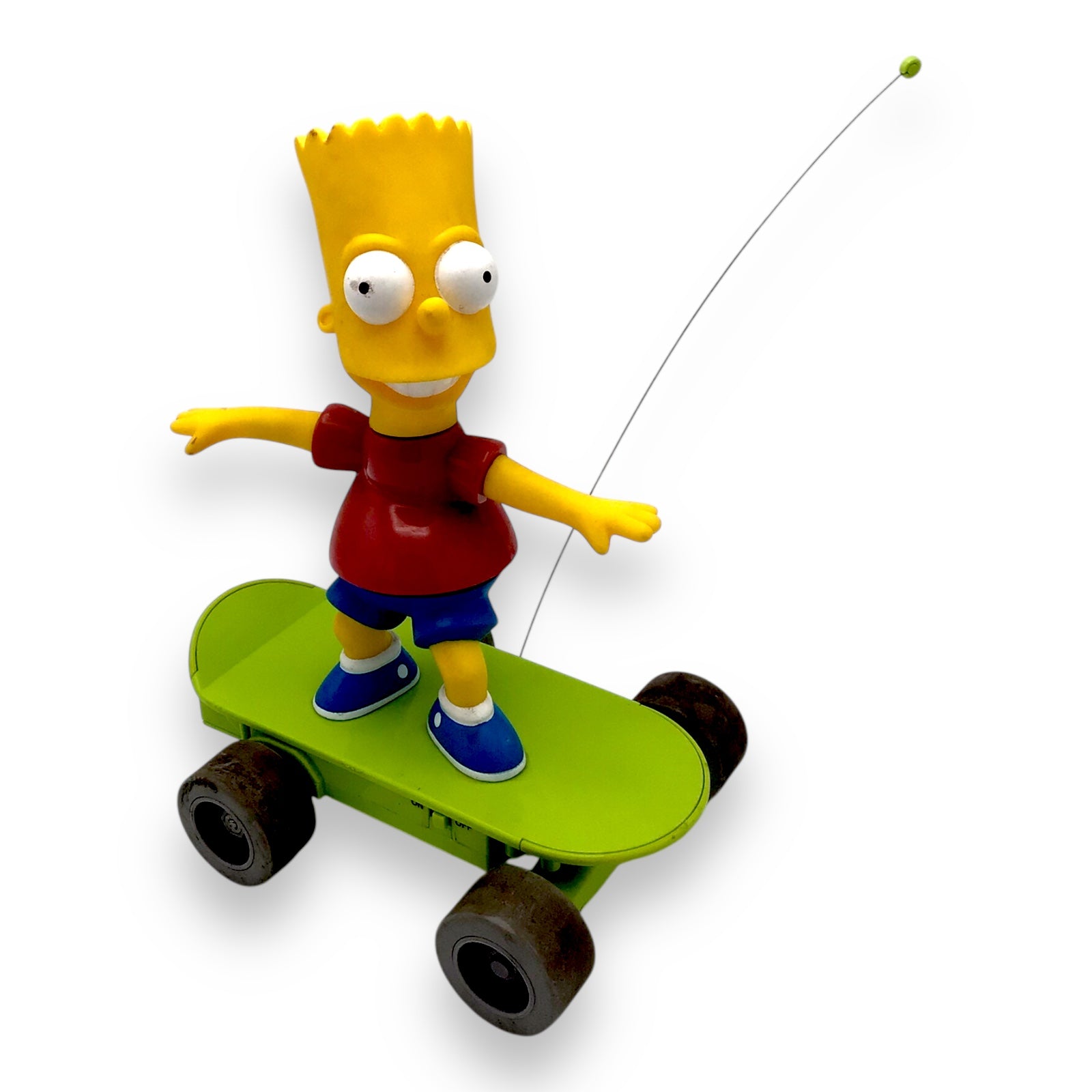 Vintage Bart Simpson Remote Control Skateboard Toy