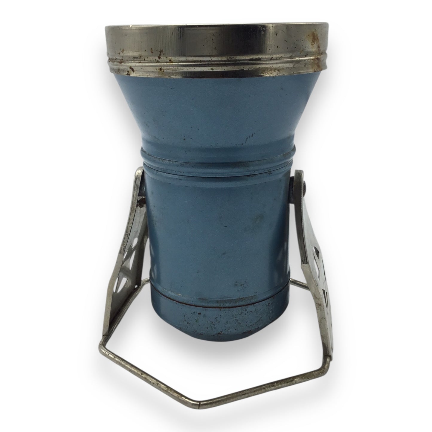 Vintage Blue Star Headlight & Lantern with Wooden Handle - Not Tested