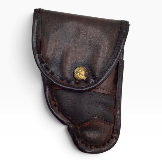 Vintage Brauer Bros. MFG. Co. St. Louis Brown Leather Gun Holster