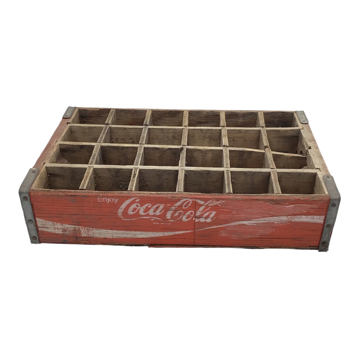 Vintage Coca-Cola Wooden 24 Bottle Delivery Crate