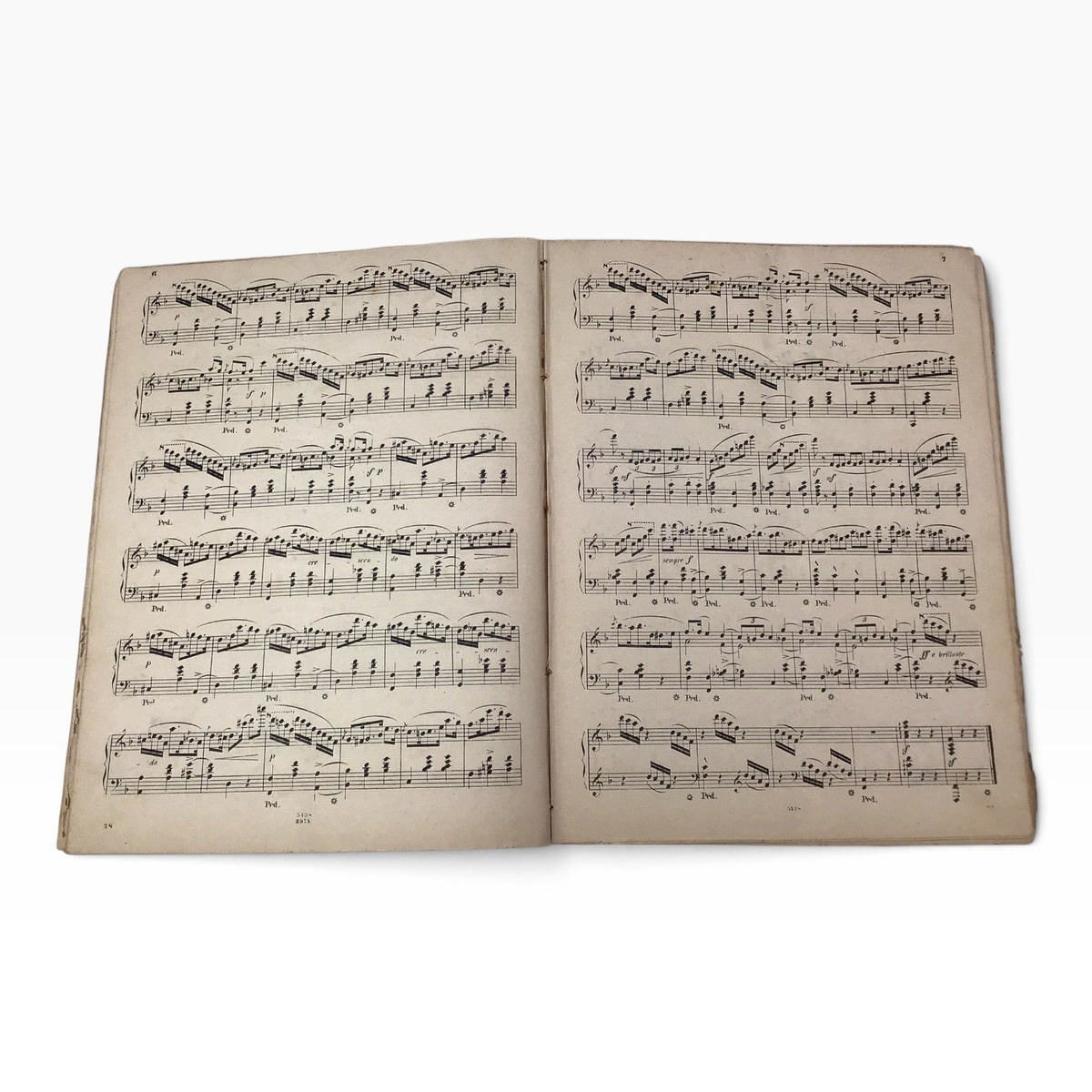 Vintage German Salon Album Piano Sheet Music Book – Solo Piano Collection (Sammlung)
