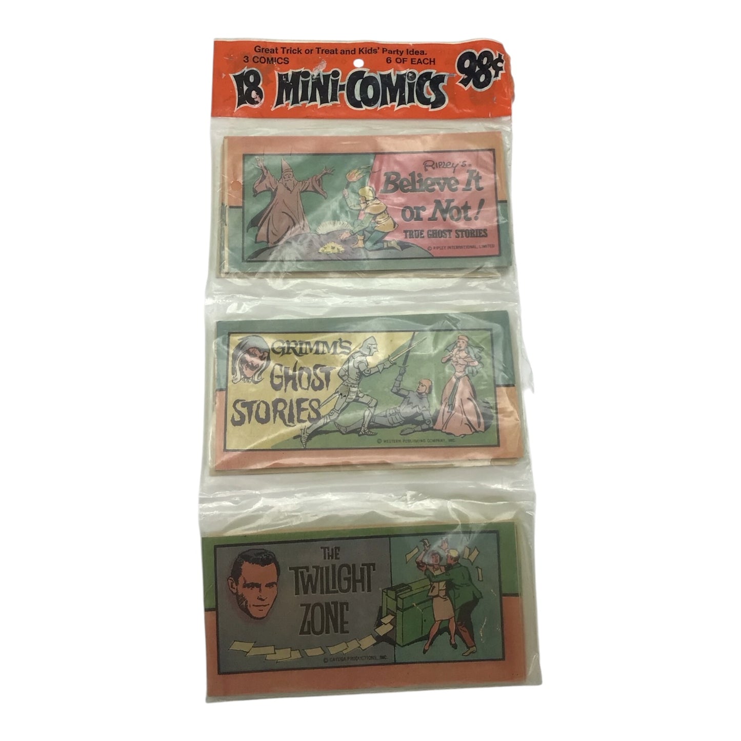 Vintage Halloween Trick or Treat Mini Comics Pack - Ripley's/Grimm/Twilight Zone