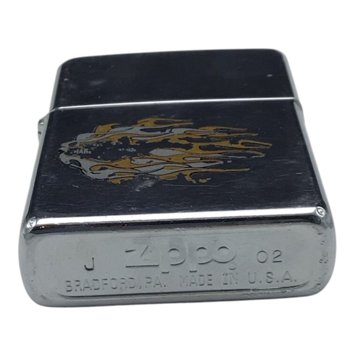 Vintage Harley-Davidson Zippo Lighter Flame Design