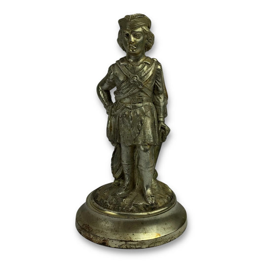 Vintage Metal Figurine of Bonnie Prince Charlie - Scottish Icon