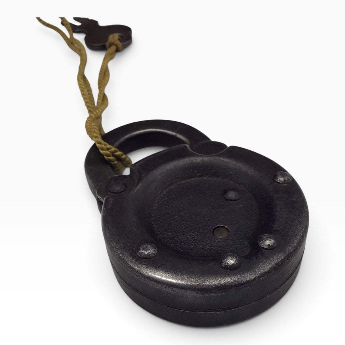 Vintage Supreme Six Lever Pancake Padlock with Original Key