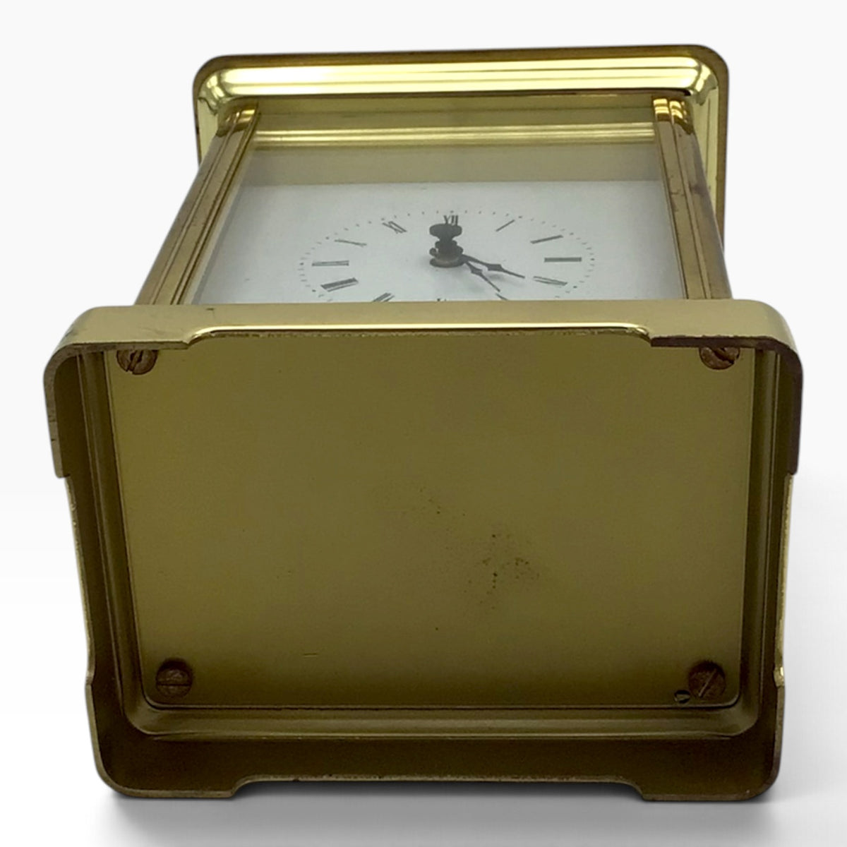 Vintage Tiffany & Co. Portfolio Brass Carriage Clock Quartz - Germany