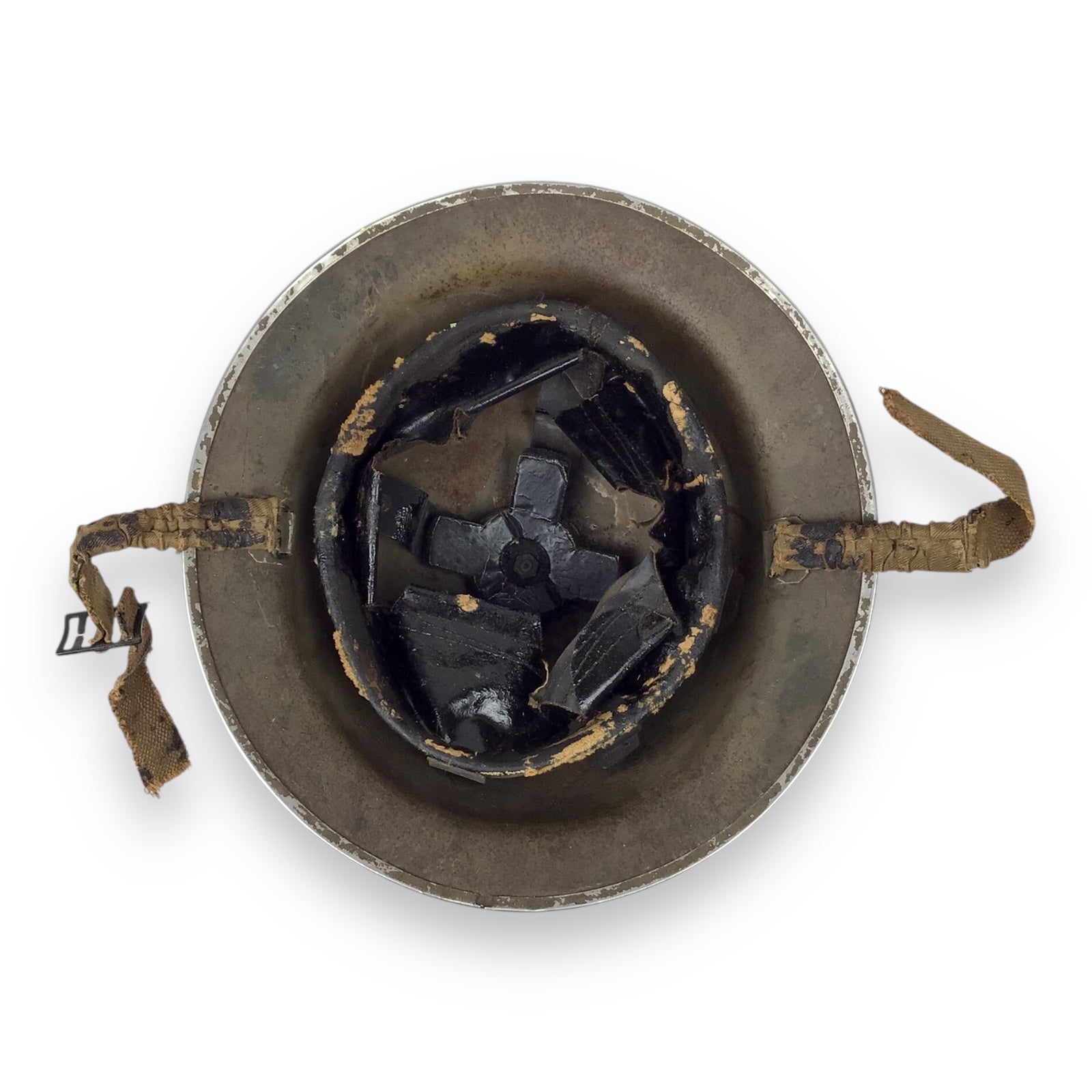 Vintage U.S. M1917A1 “Kelly” Helmet – WWII Era with Partial Liner