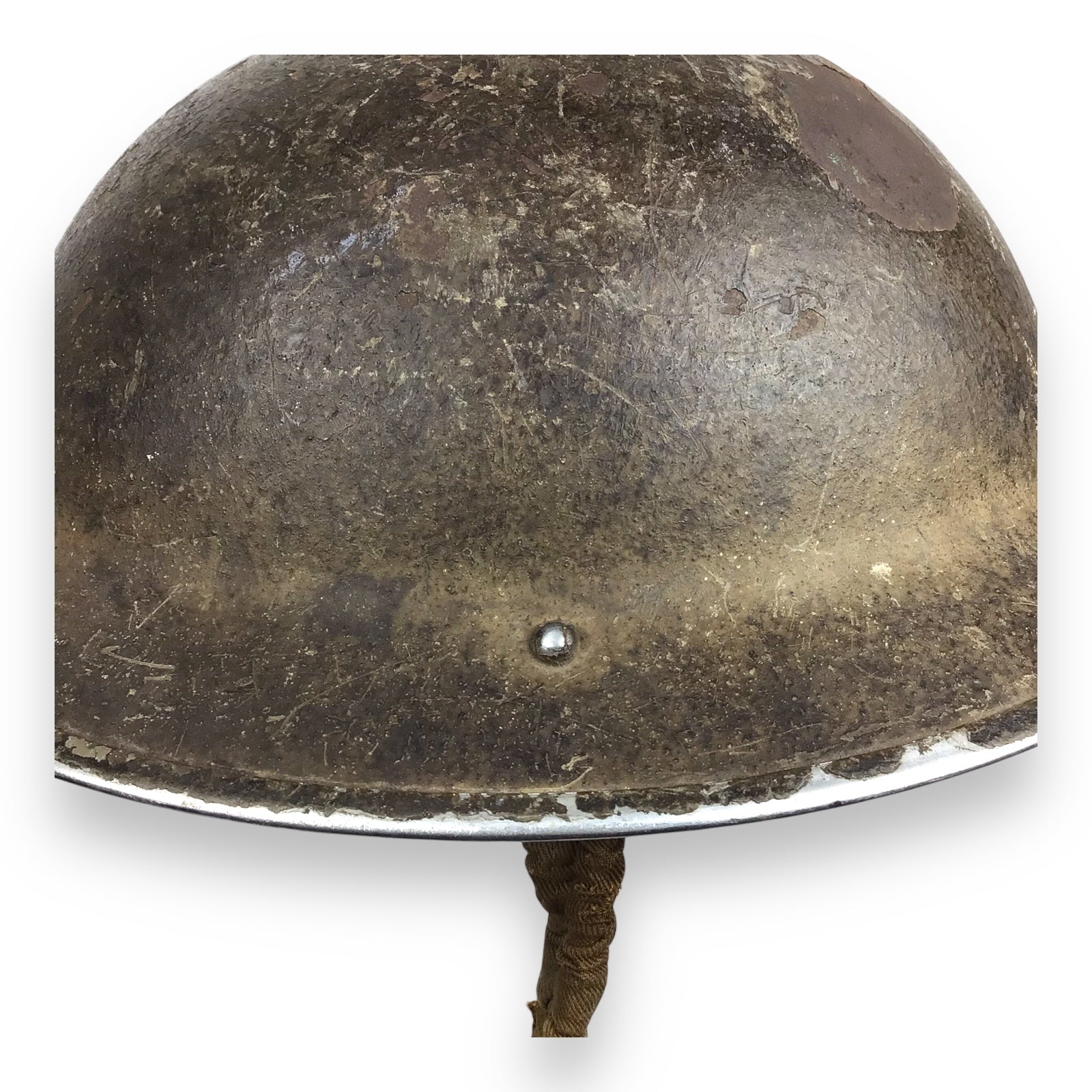 Vintage U.S. M1917A1 “Kelly” Helmet – WWII Era with Partial Liner