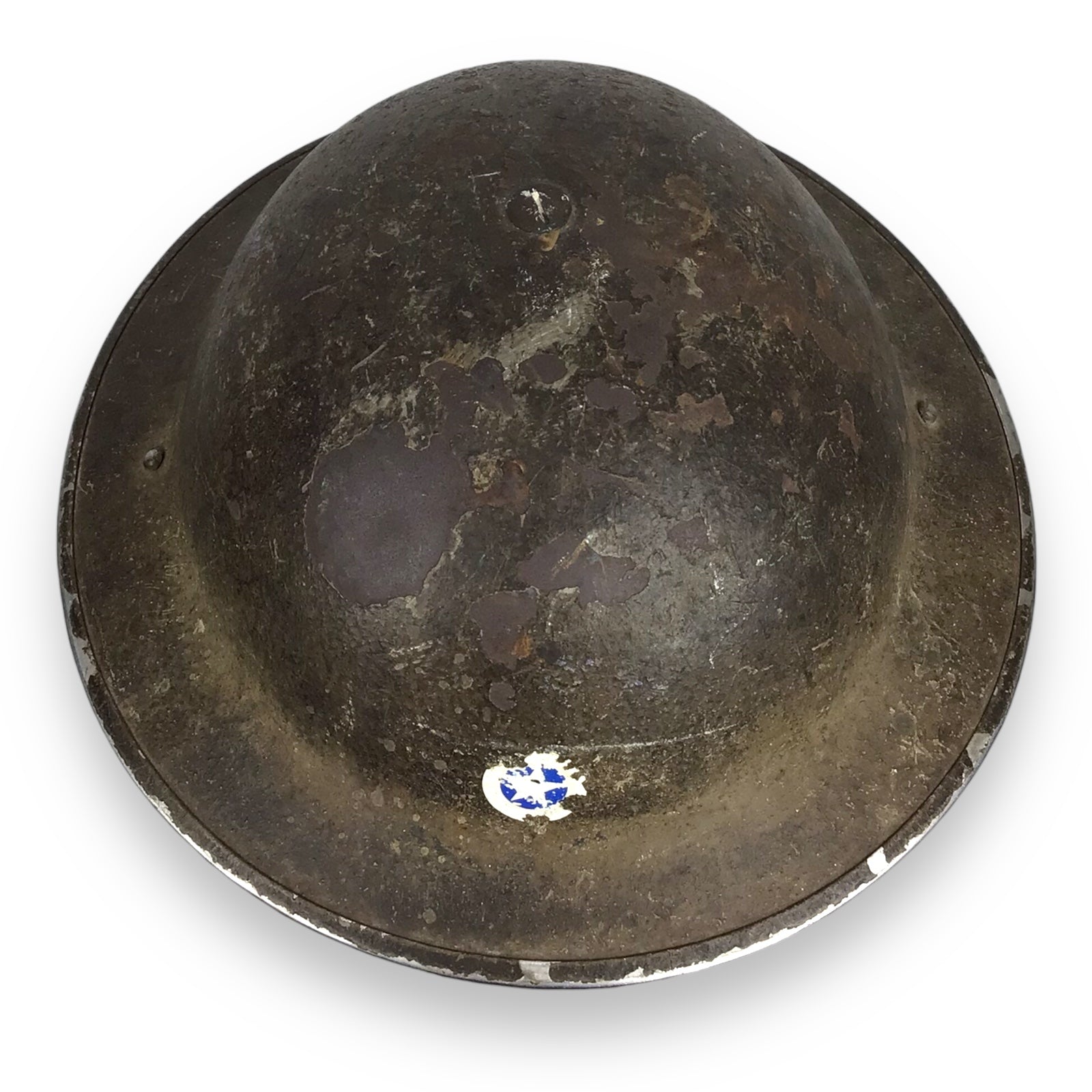 Vintage U.S. M1917A1 “Kelly” Helmet – WWII Era with Partial Liner