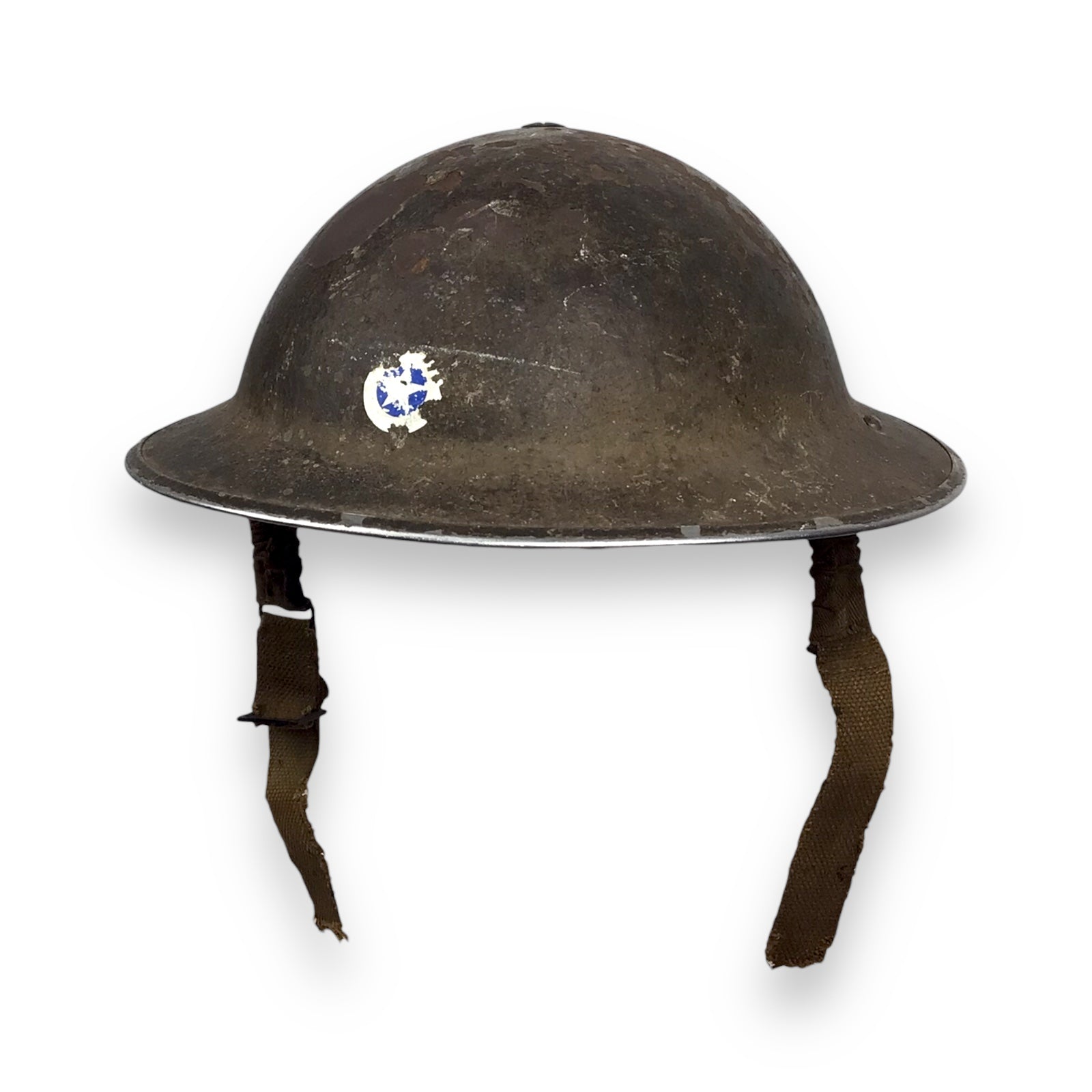 Vintage U.S. M1917A1 “Kelly” Helmet – WWII Era with Partial Liner