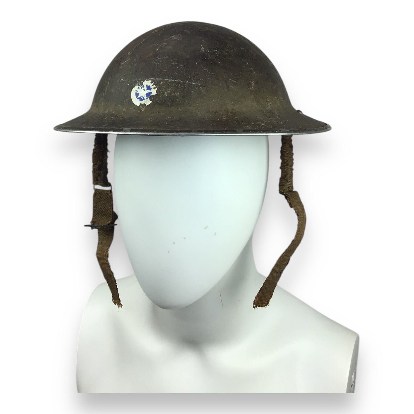 Vintage U.S. M1917A1 “Kelly” Helmet – WWII Era with Partial Liner