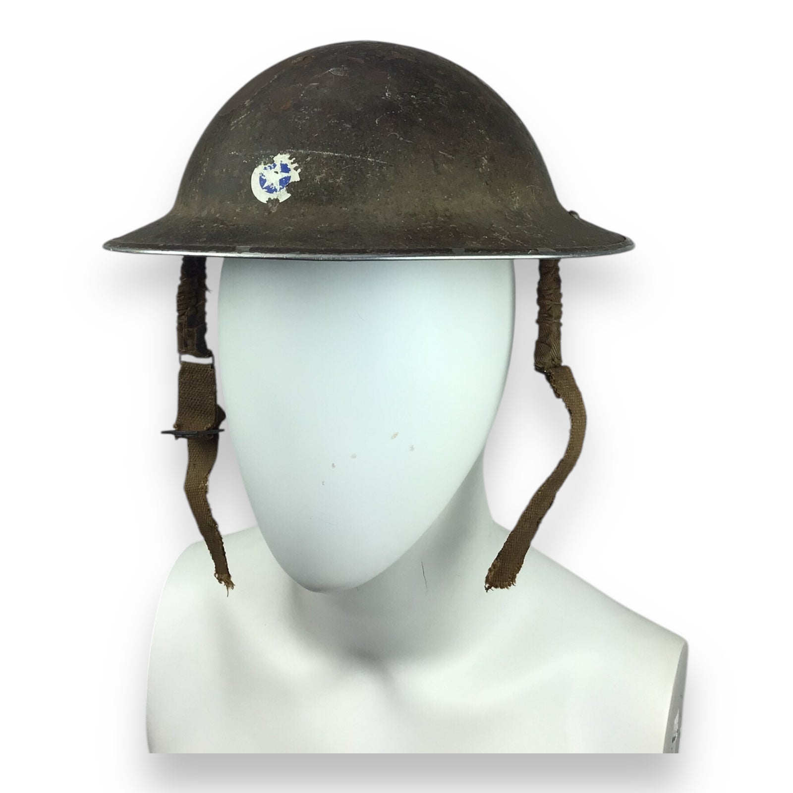 Vintage U.S. M1917A1 “Kelly” Helmet – WWII Era with Partial Liner