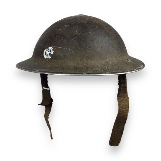 Vintage U.S. M1917A1 “Kelly” Helmet – WWII Era with Partial Liner