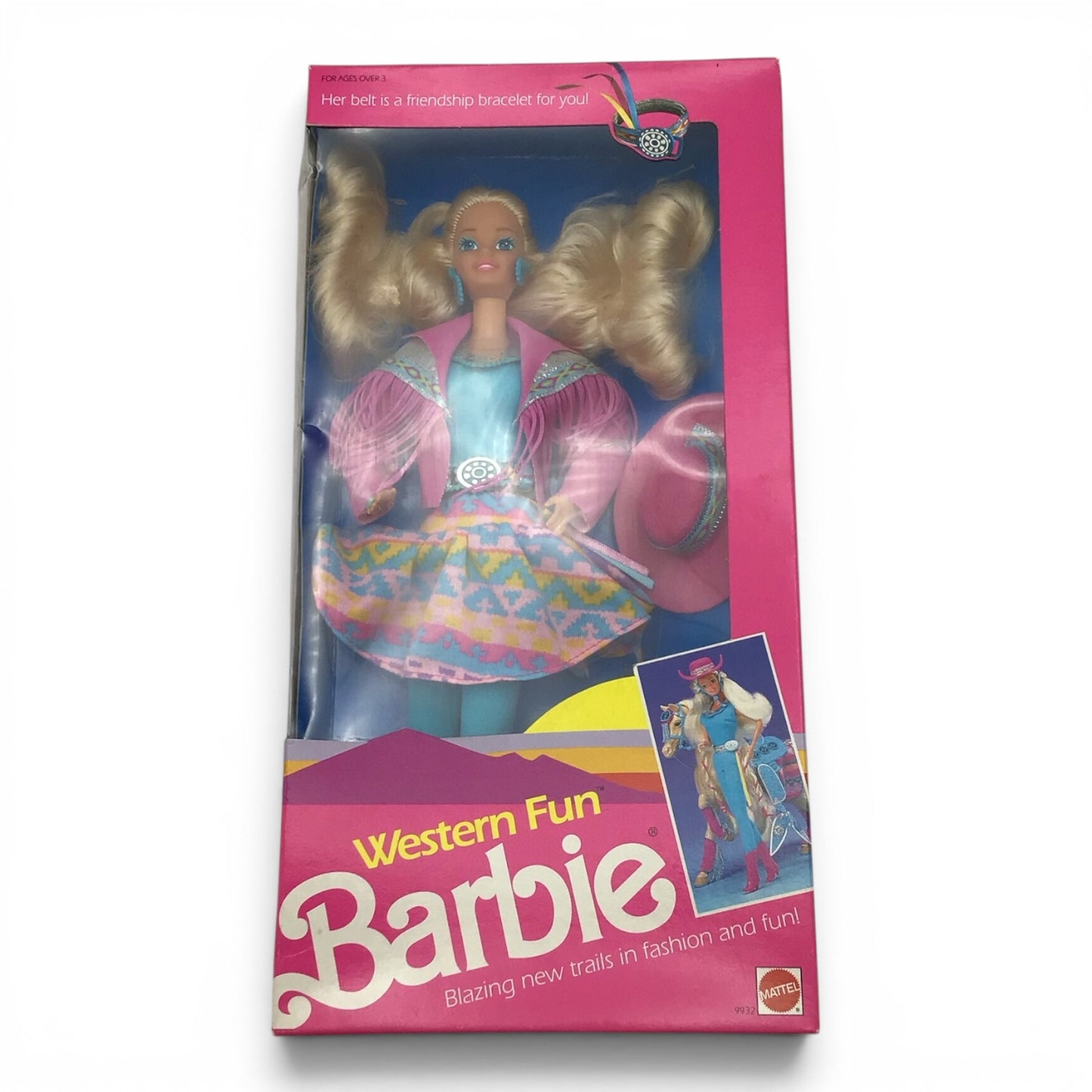 Vintage Western Fun Barbie (1989) - Mattel