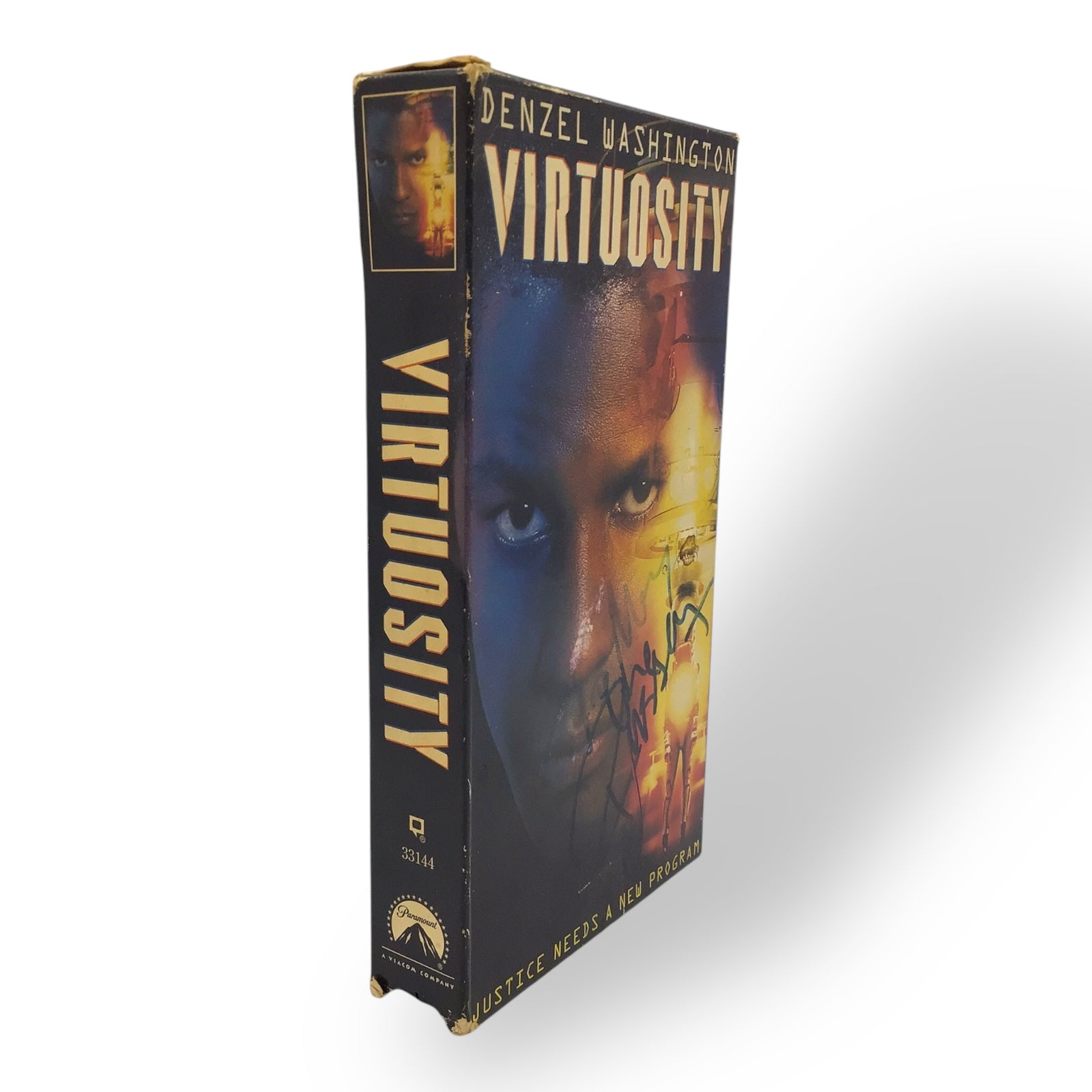 Virtuosity – Denzel Washington Signed VHS – JSA Authenticated COA