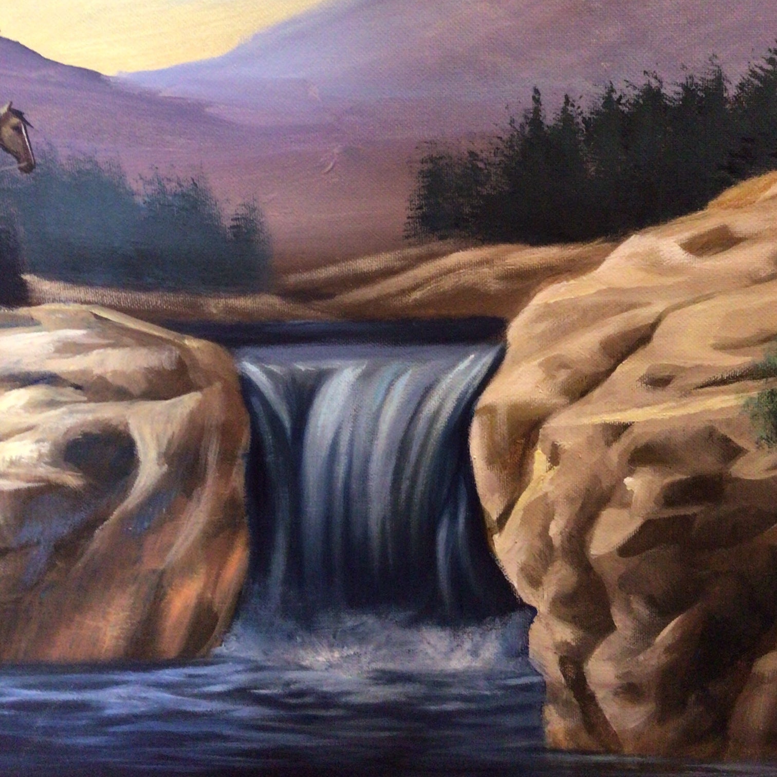 Visit To An Old Friend by Jeff Yellowhair of Kiowa Nation 1991