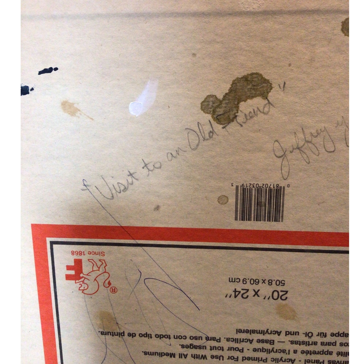 Visit To An Old Friend by Jeff Yellowhair of Kiowa Nation 1991