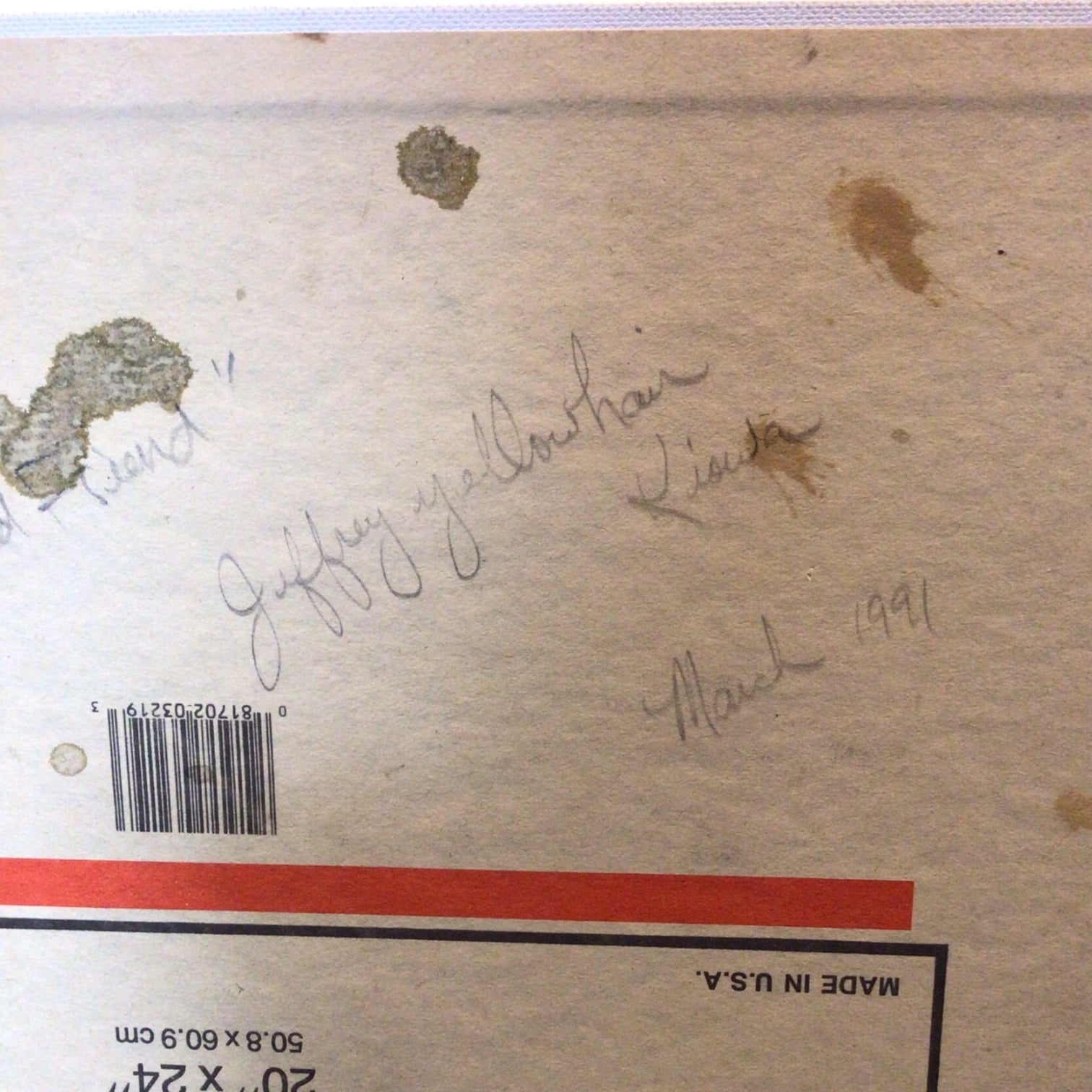 Visit To An Old Friend by Jeff Yellowhair of Kiowa Nation 1991