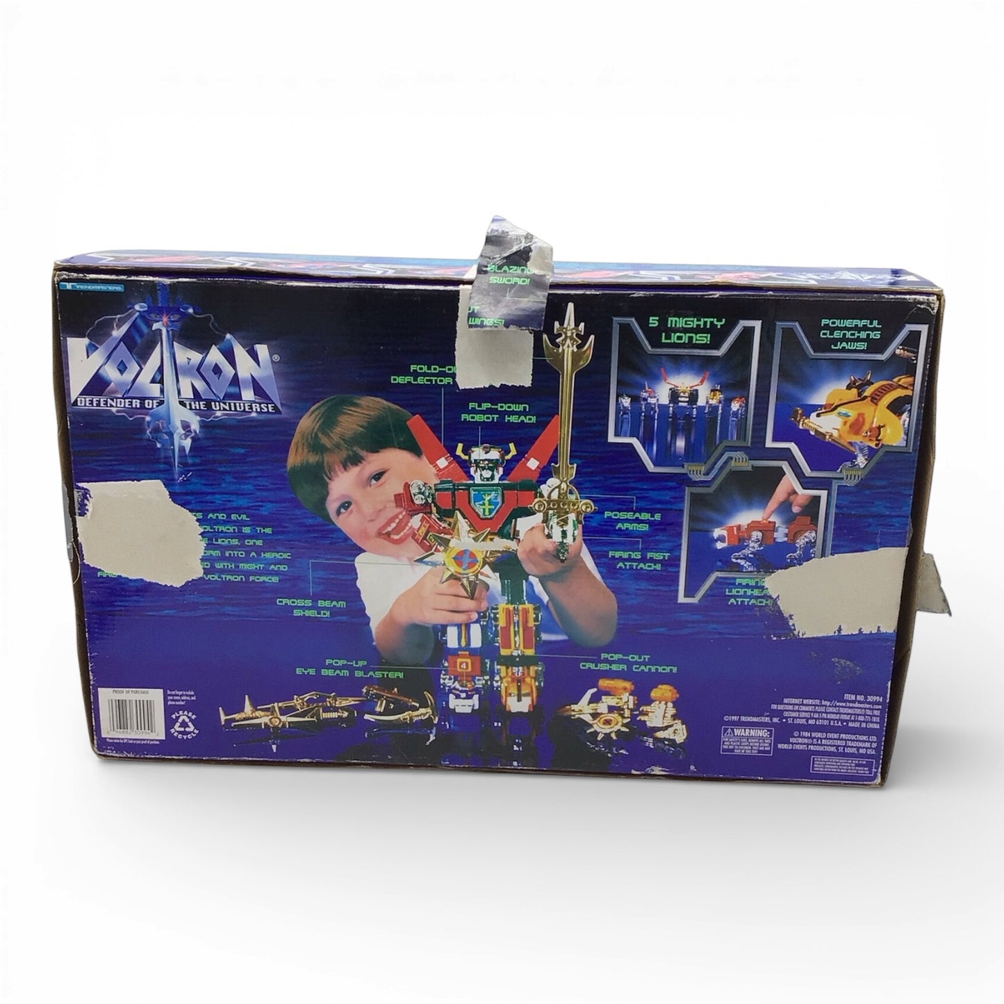Voltron Defenders of the Universe 5 Lions Set with Box 1997